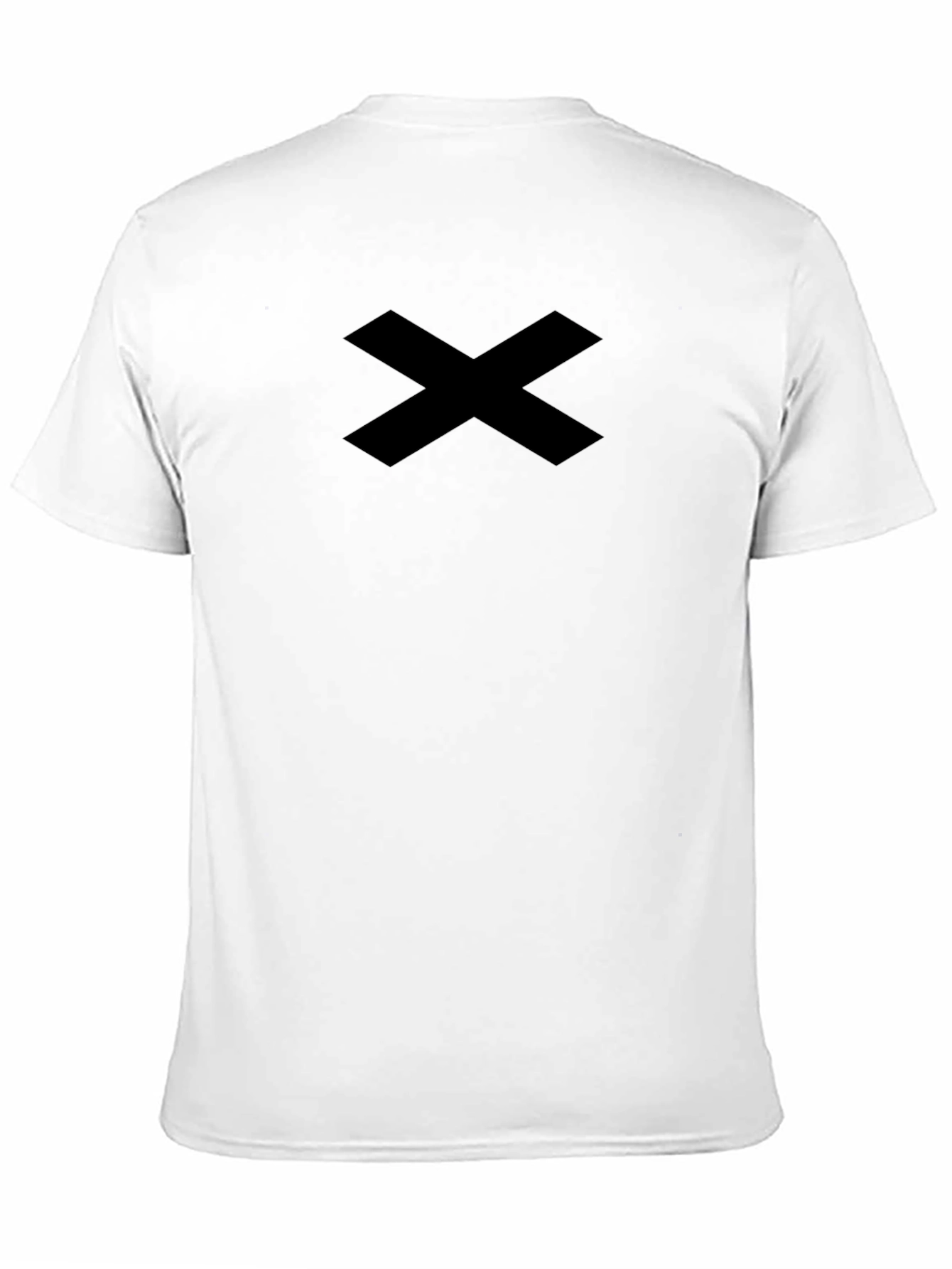 Black Graphic Tee - Bold X Design