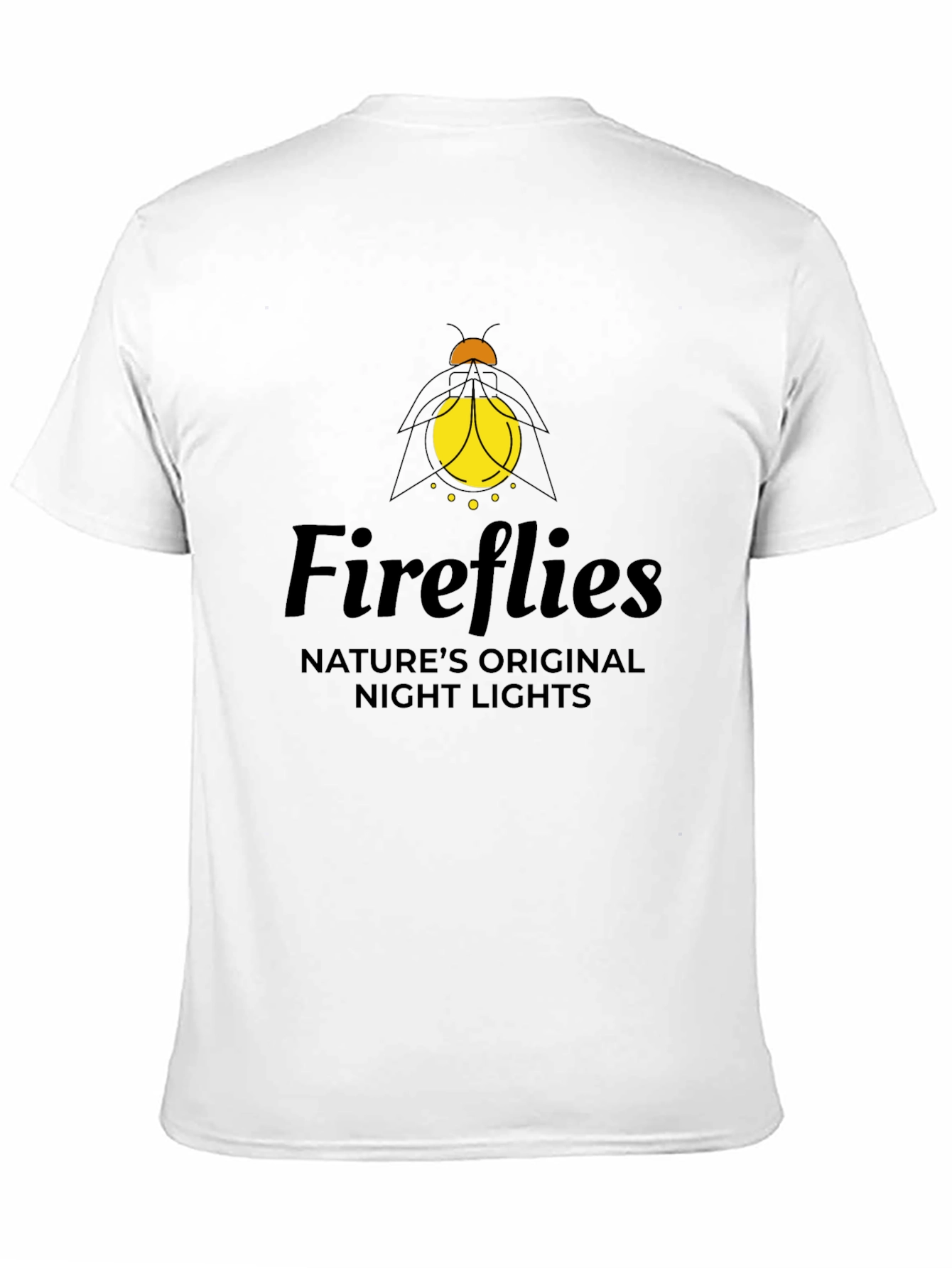 Fireflies Natures Night Lights Black T-Shirt