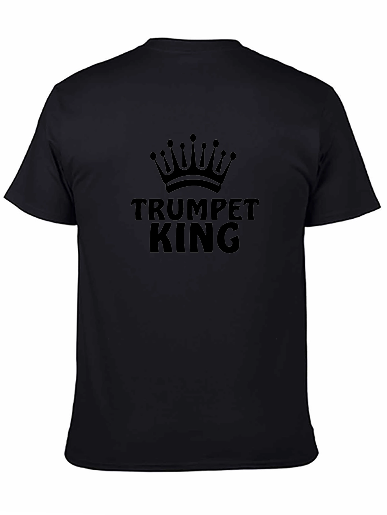 Trumpet King Graphic T-Shirt - Black