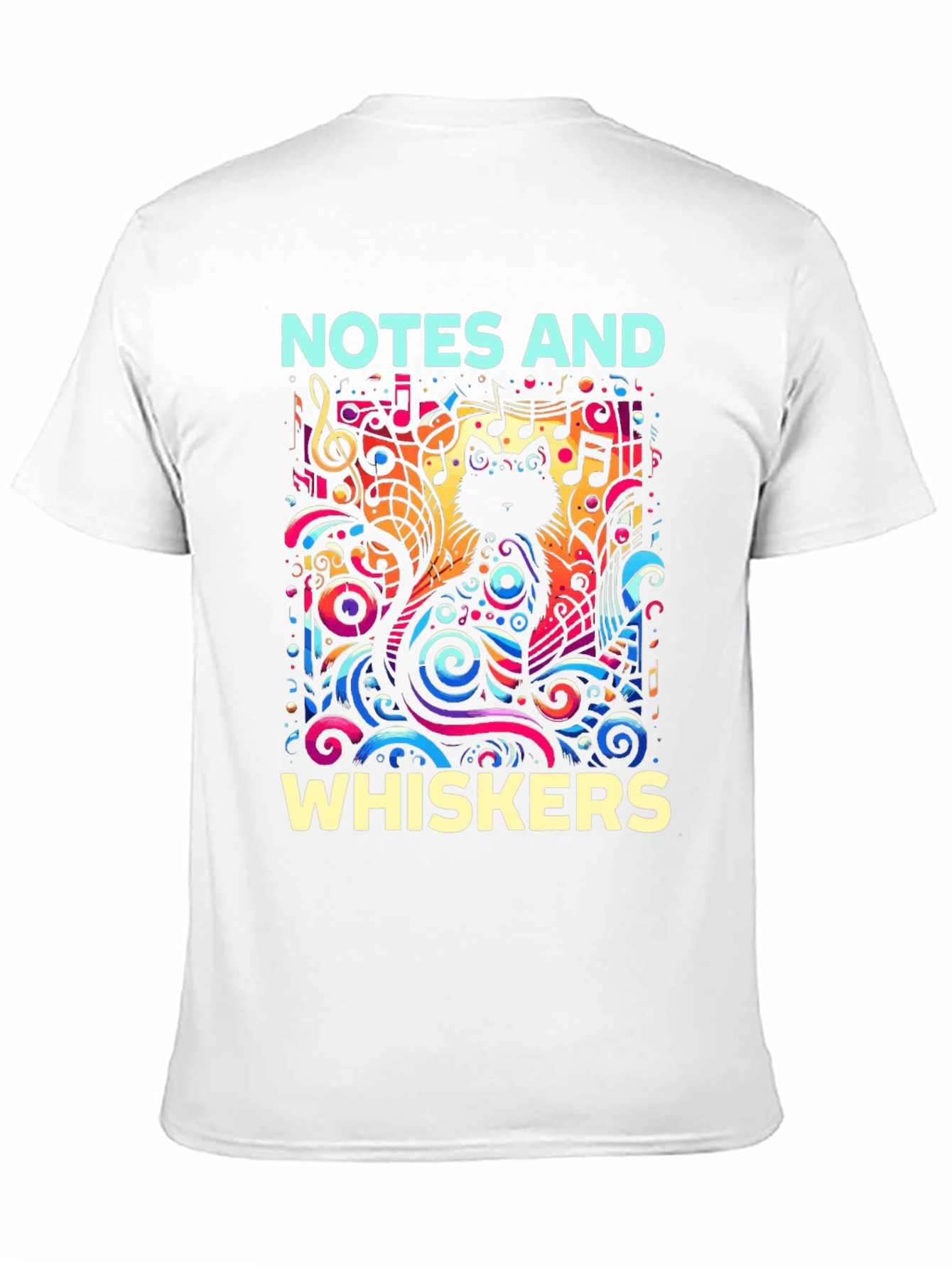 Notes and Whiskers Graphic Tee