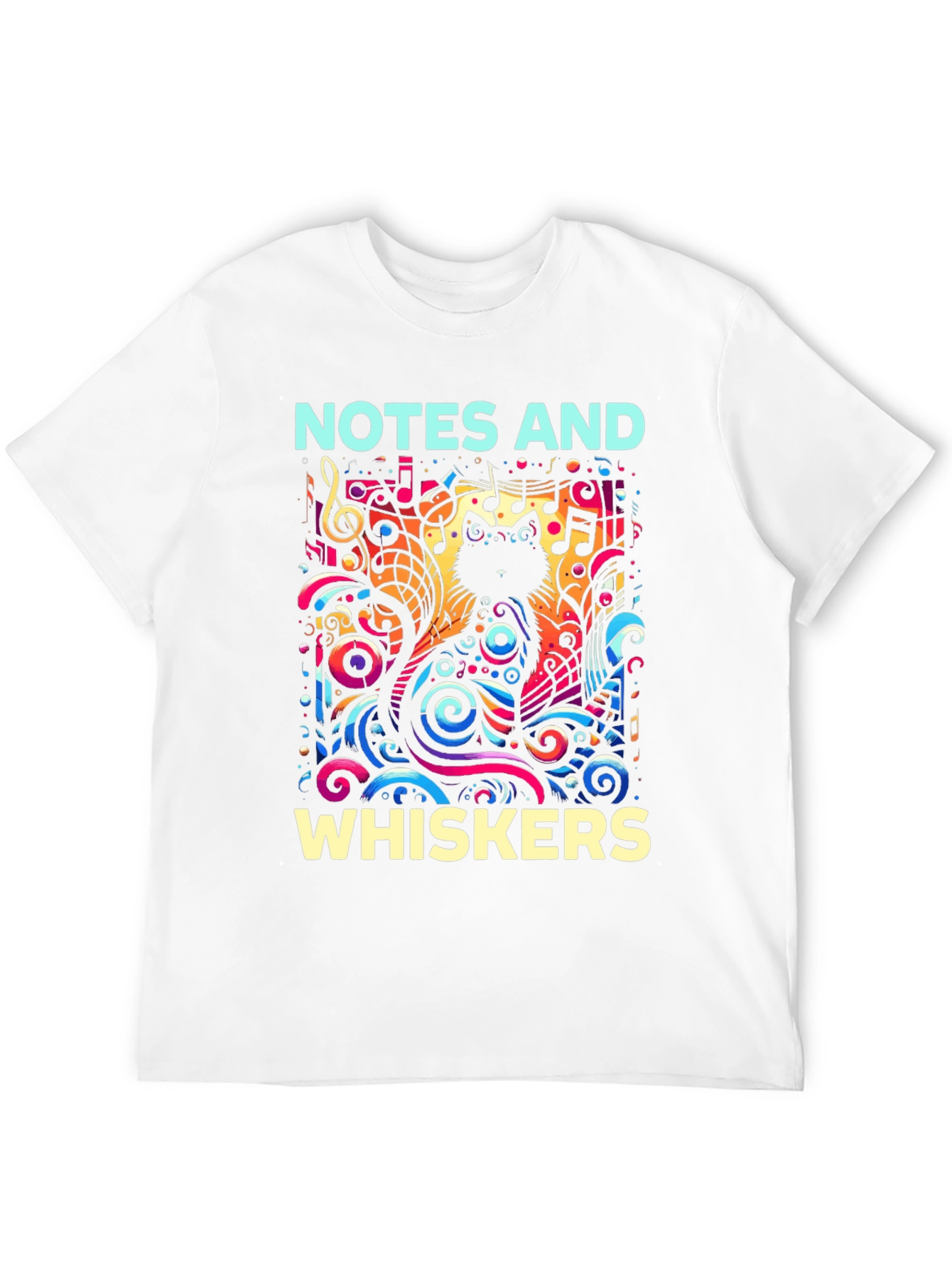 Notes and Whiskers Graphic Tee
