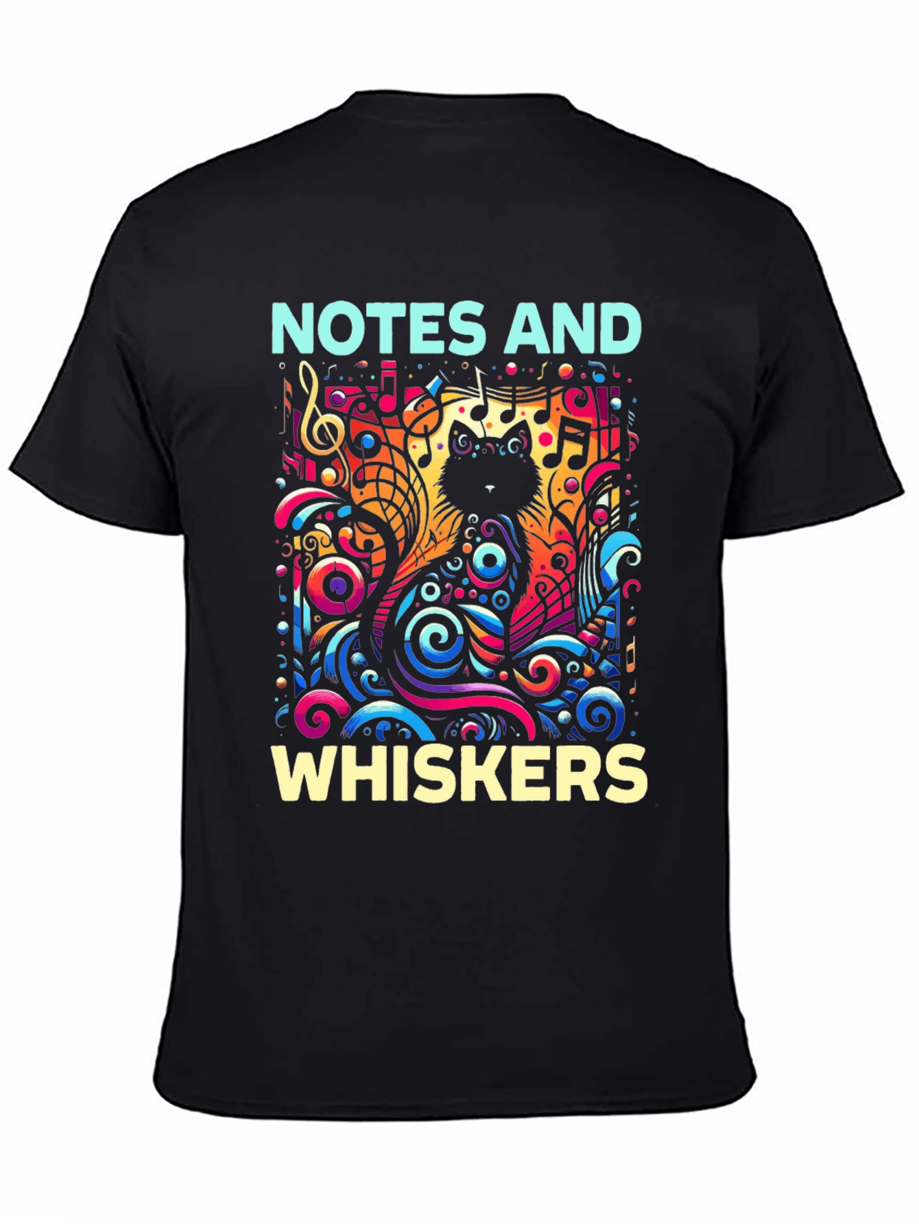 Notes and Whiskers Graphic Tee