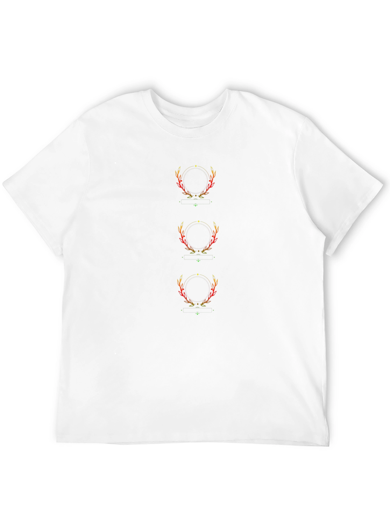Black Graphic Tee - Deer Antler Design