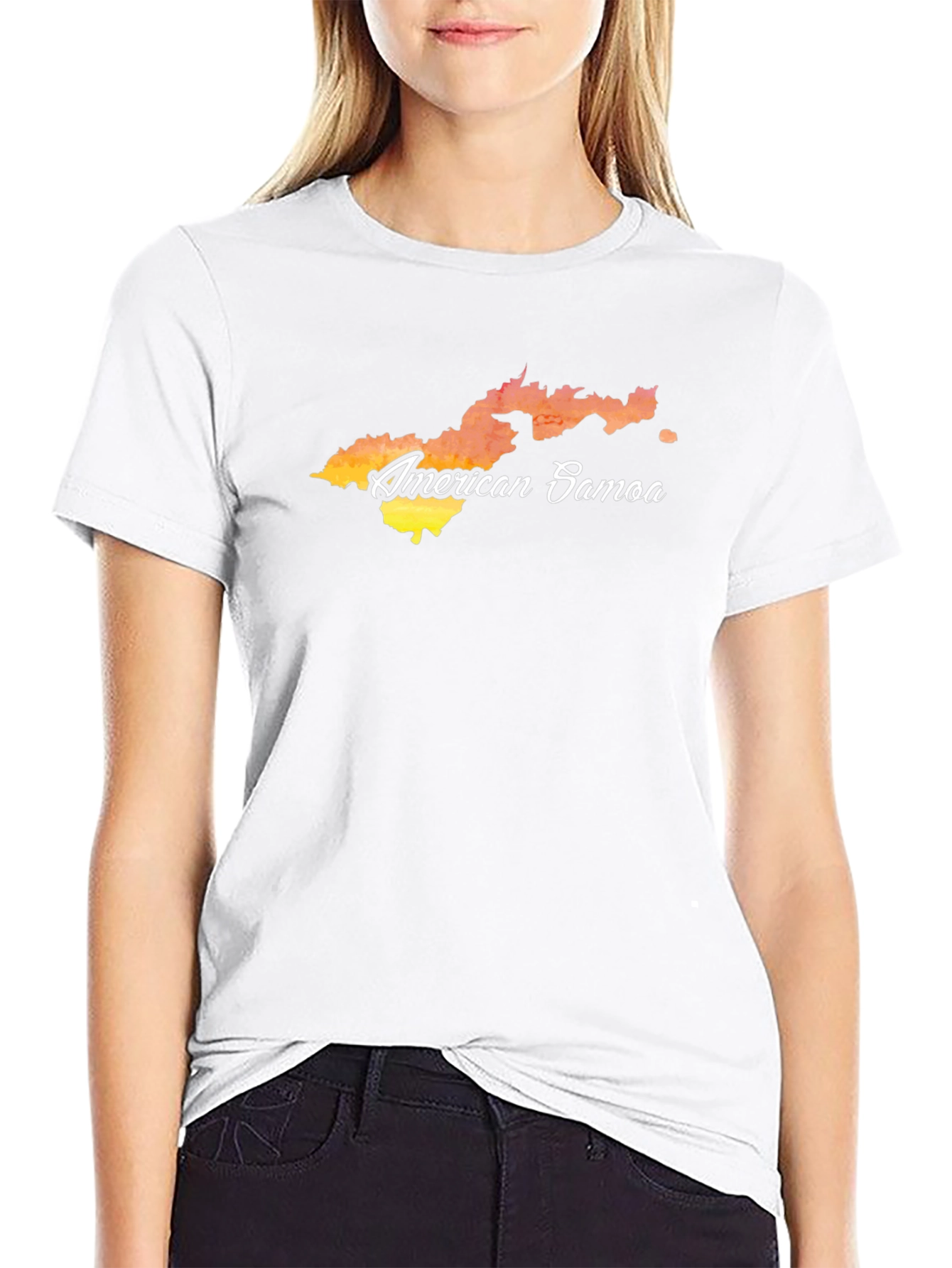 American Samoa T-Shirt Island Map Tee