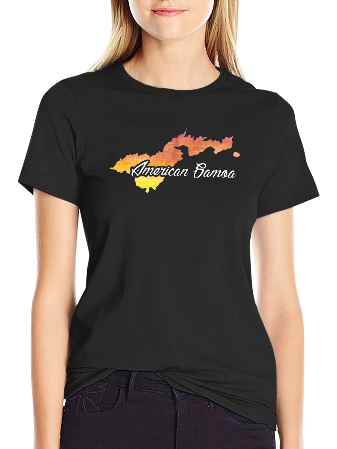 American Samoa T-Shirt Island Map Tee
