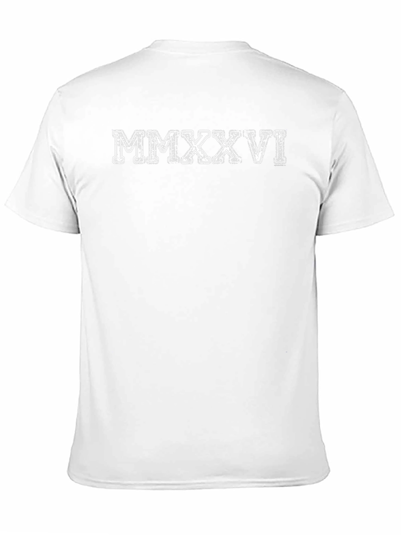 MMXXVI Roman Numeral T-Shirt - Black Cotton Tee
