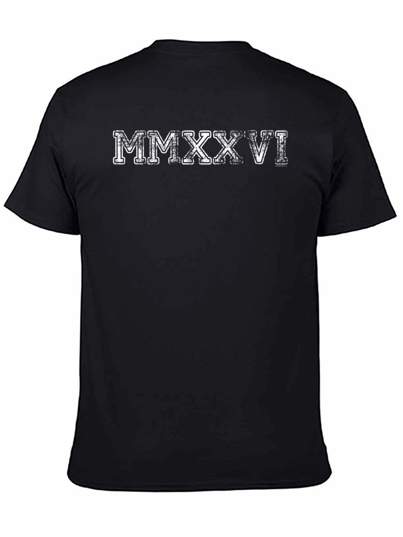 MMXXVI Roman Numeral T-Shirt - Black Cotton Tee