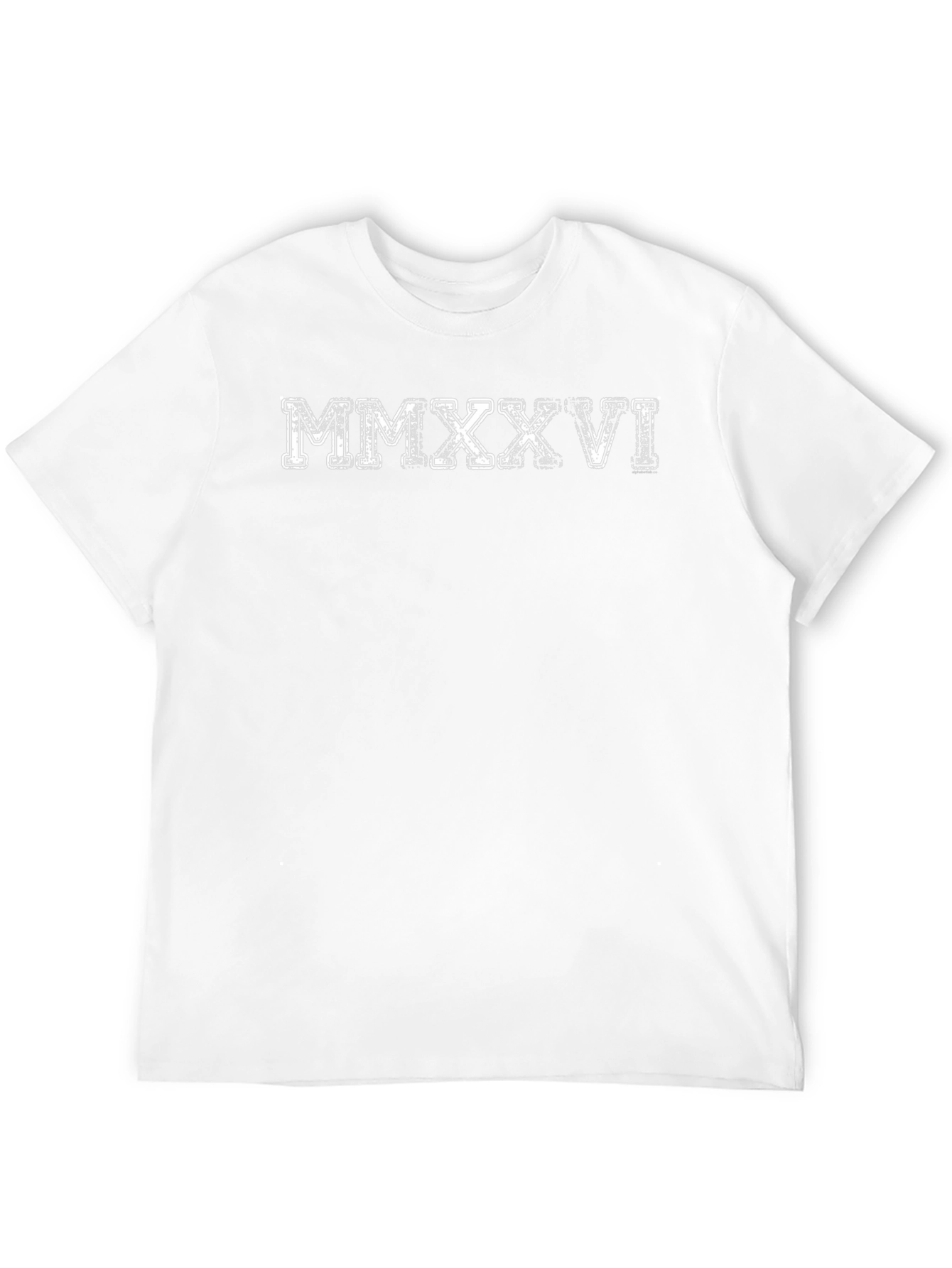 MMXXVI Roman Numeral T-Shirt - Black Cotton Tee