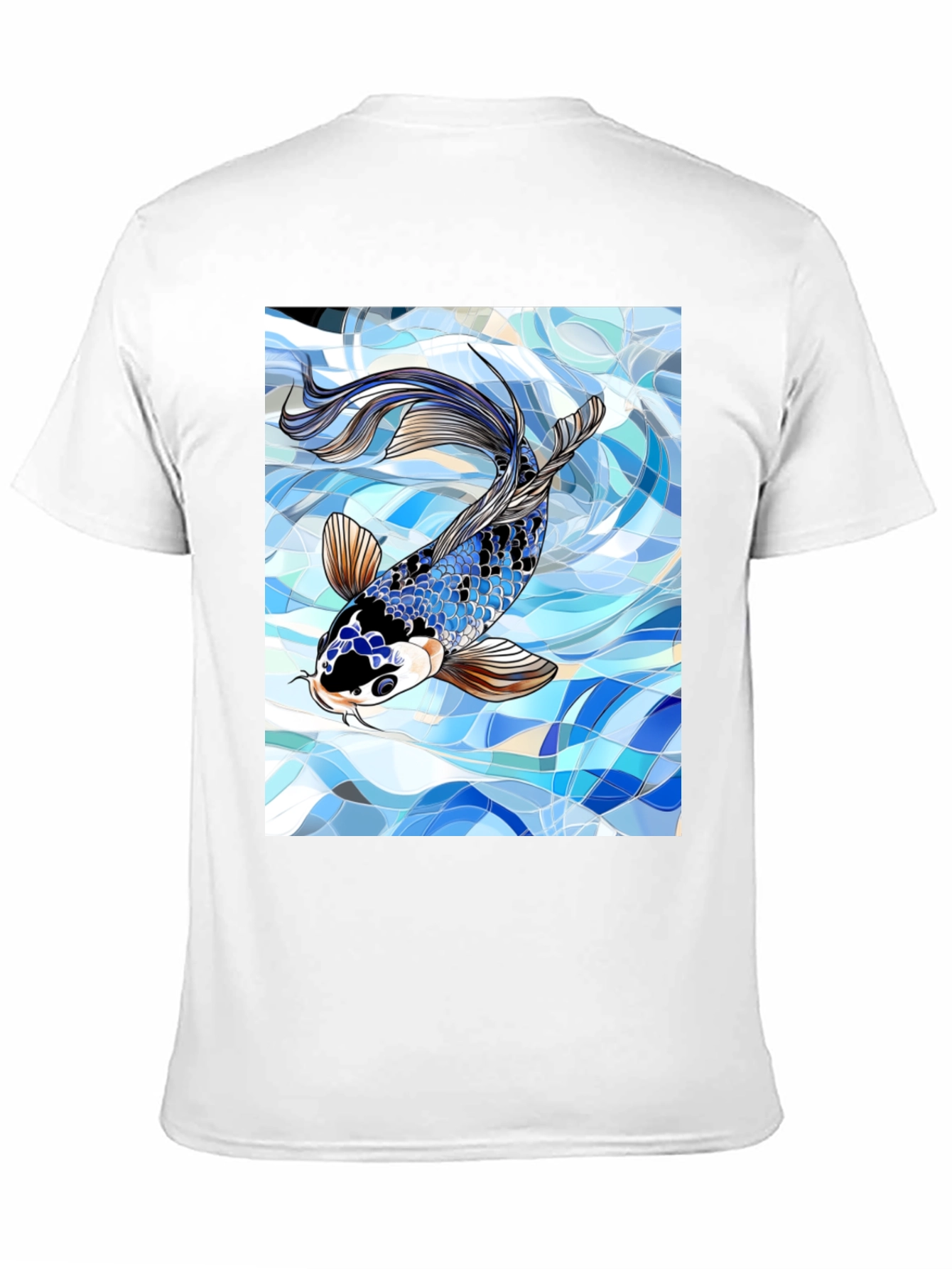 Koi Fish Graphic Black T-Shirt