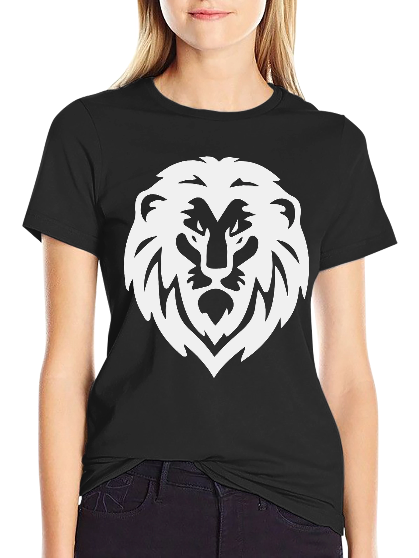 Lion Graphic Black T-Shirt