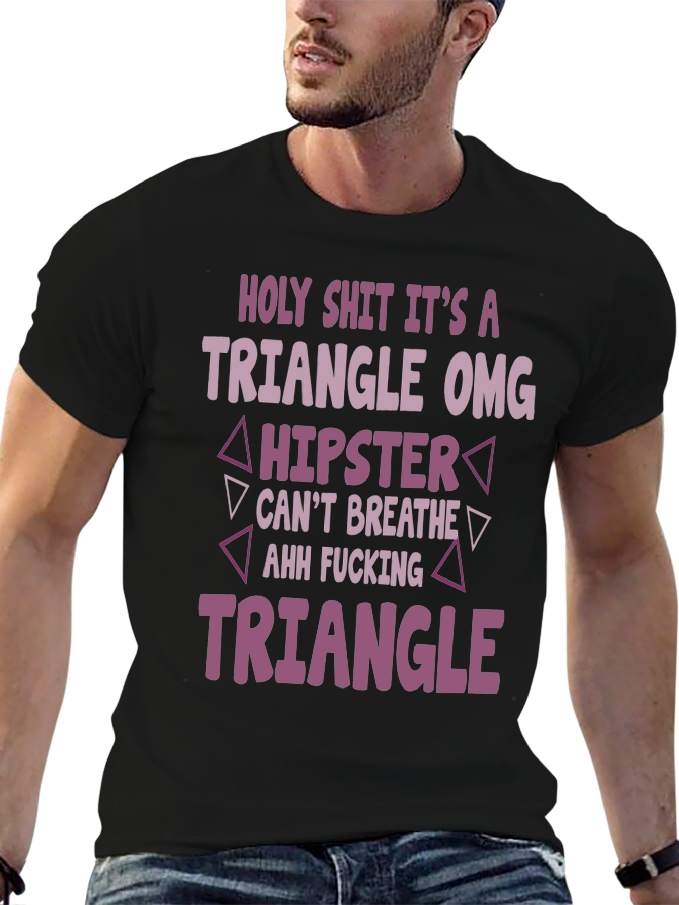 Triangle OMG Graphic T-Shirt