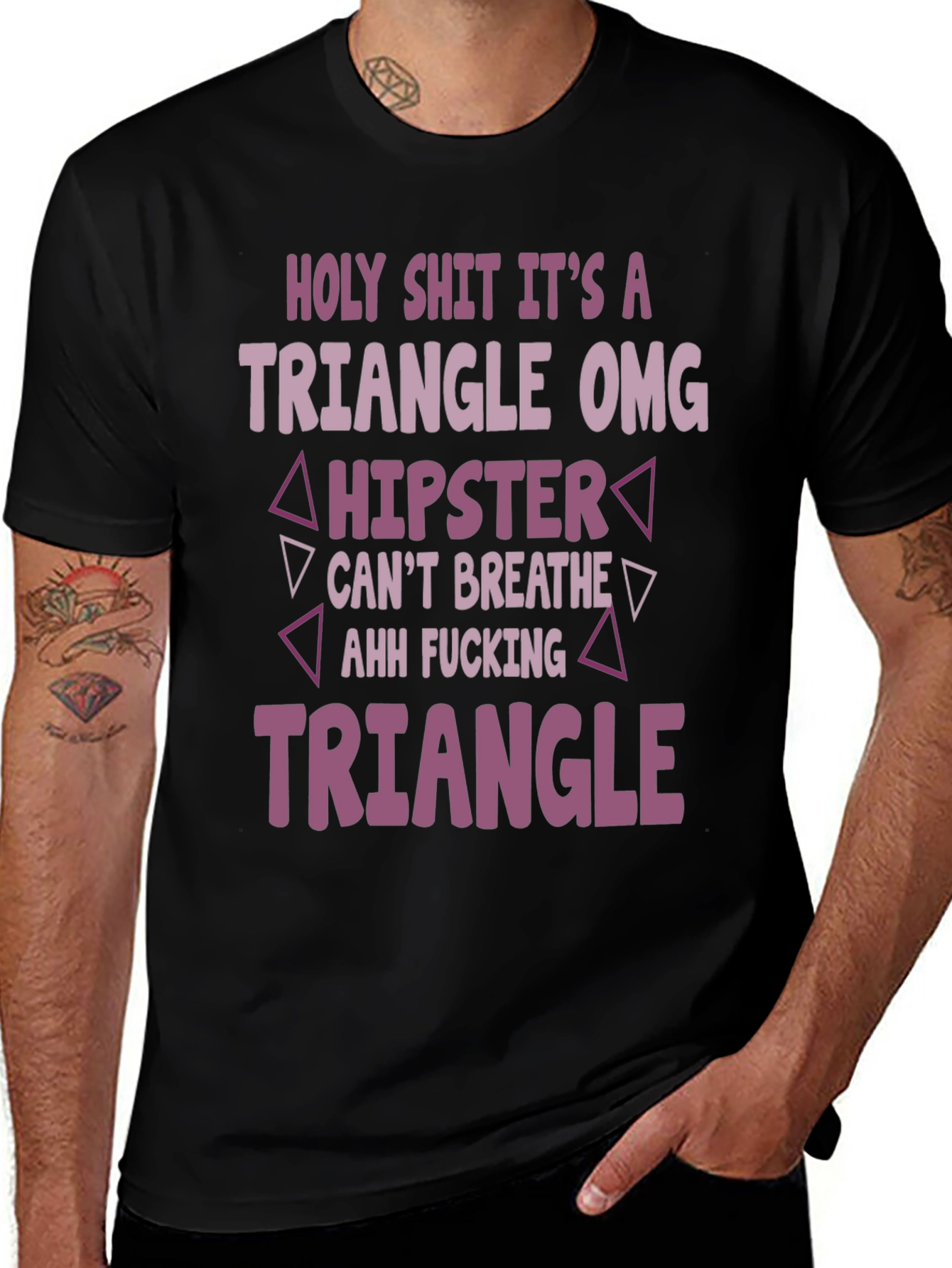 Triangle OMG Graphic T-Shirt