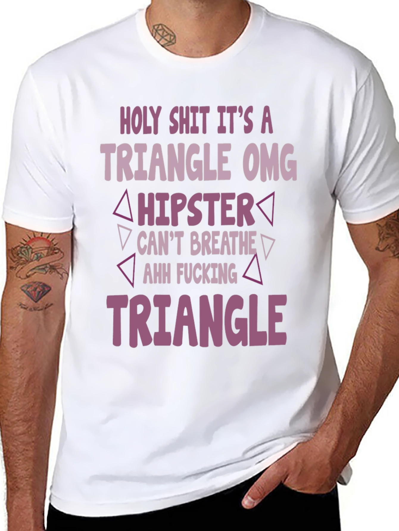 Triangle OMG Graphic T-Shirt