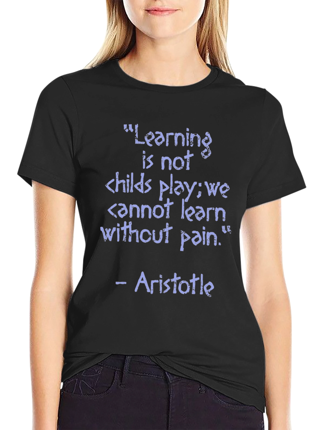 Aristotle Learning Quote T-Shirt