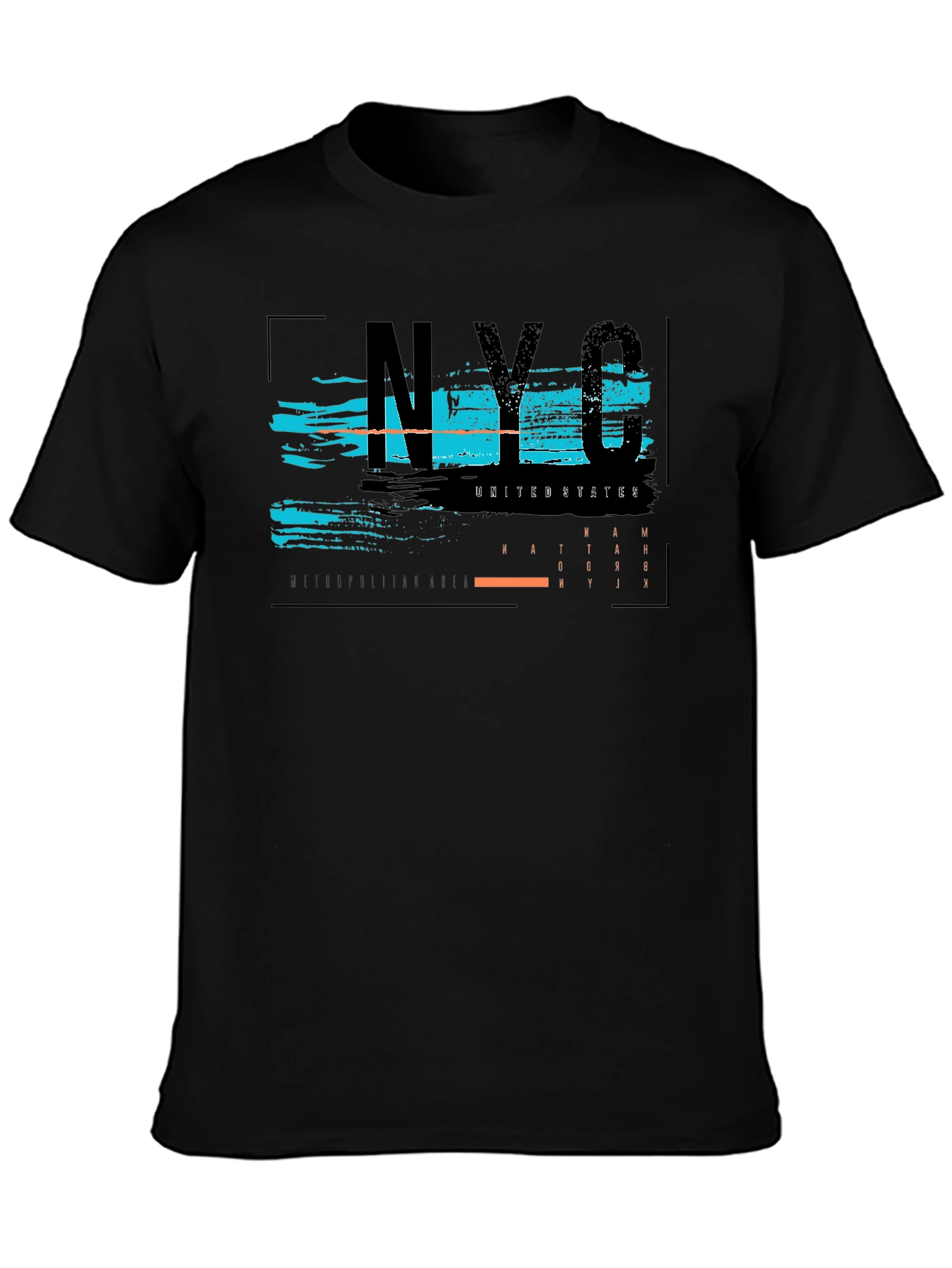 NYC Graphic Print Black T-Shirt