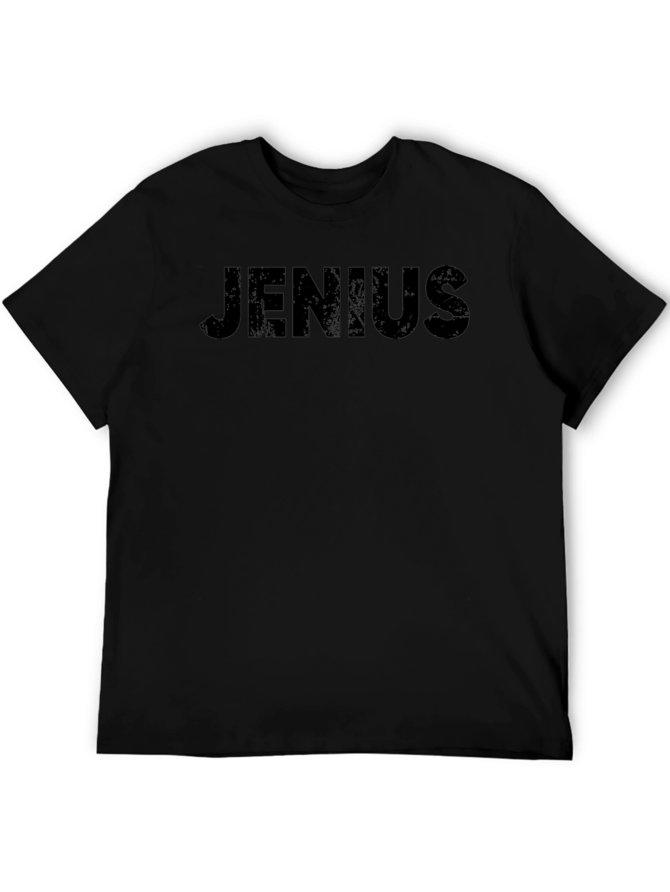 JENIUS Black Graphic Tee
