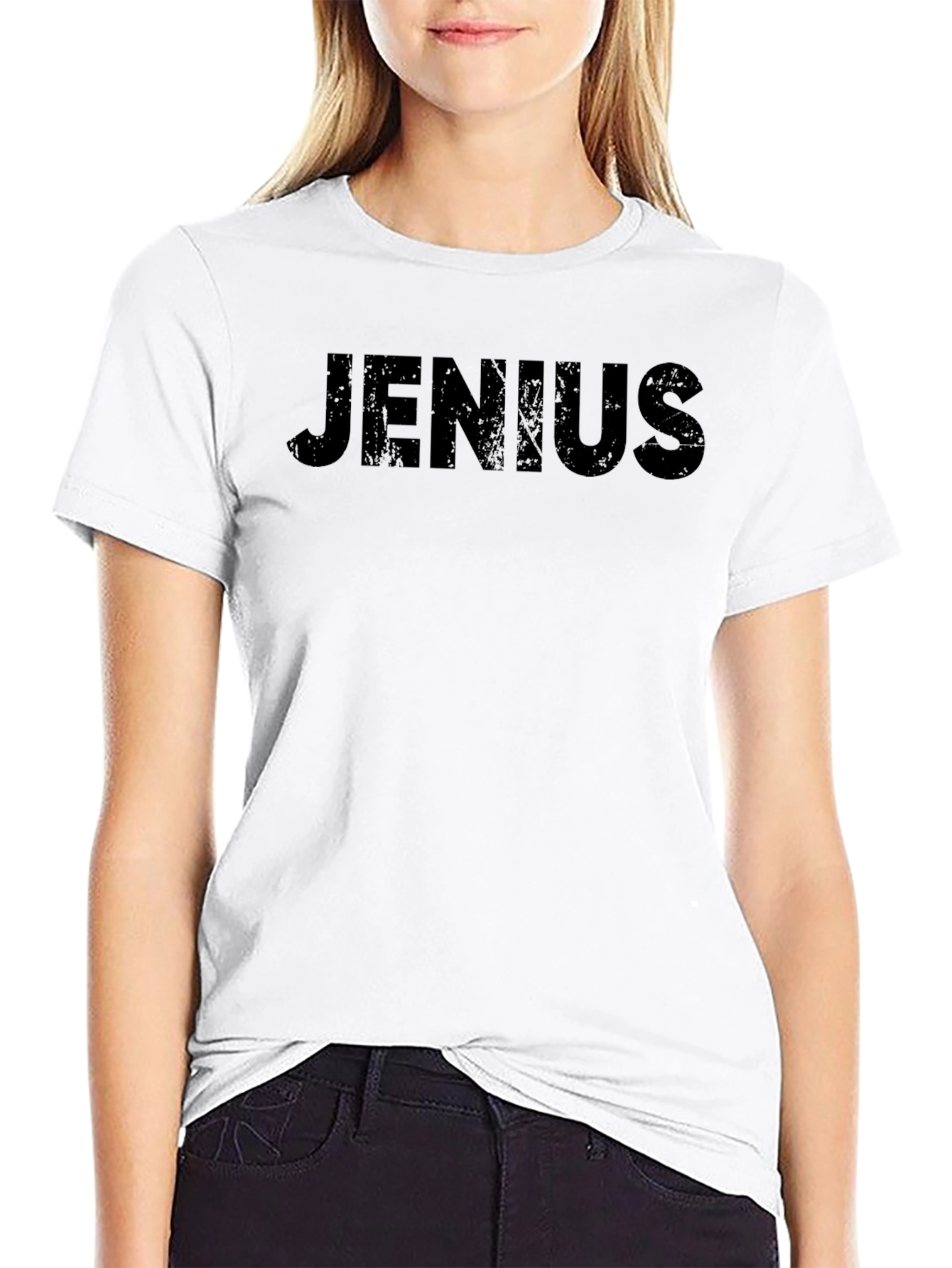 JENIUS Black Graphic Tee