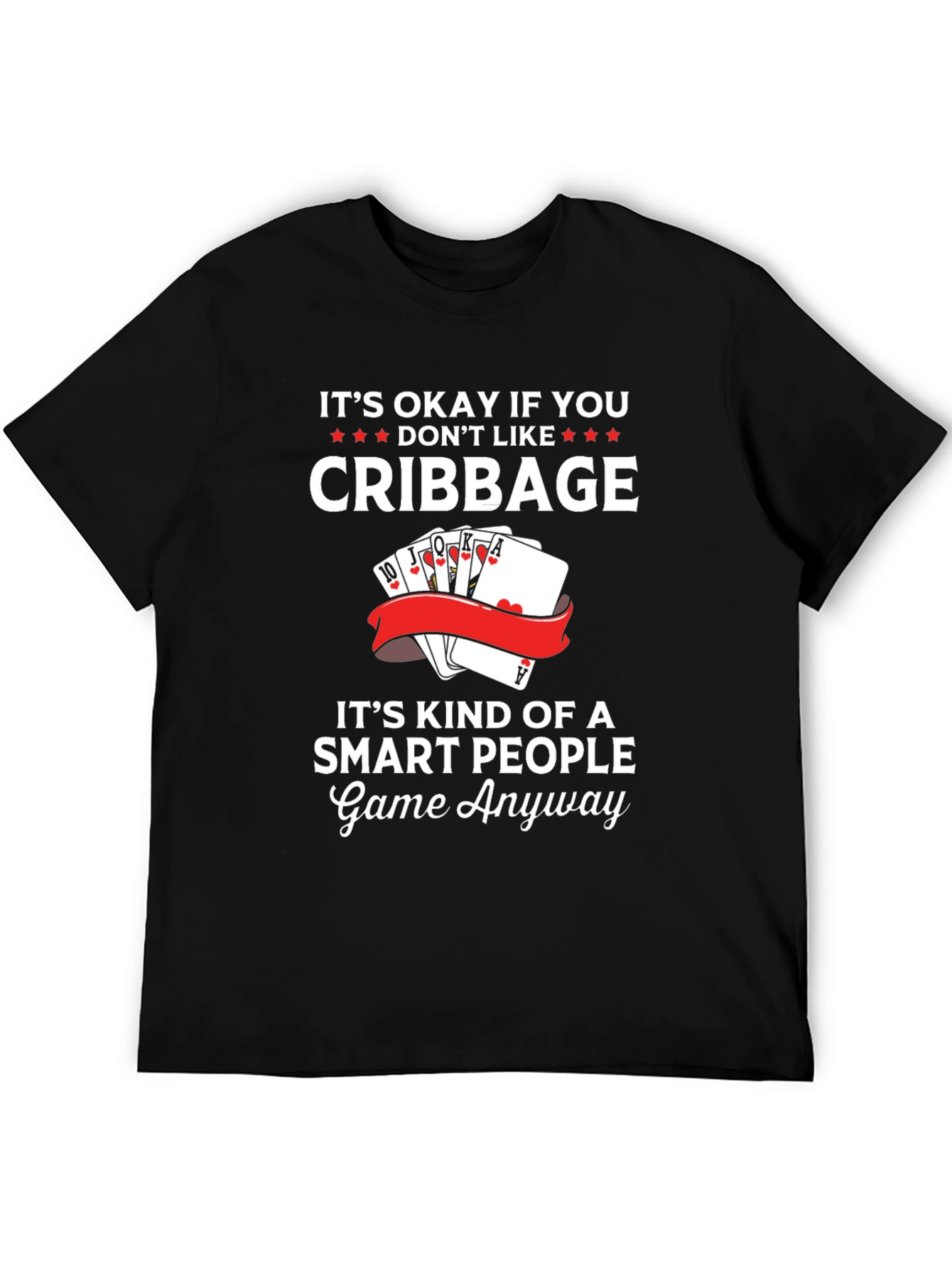Cribbage Smart People Game Graphic T-Shirt