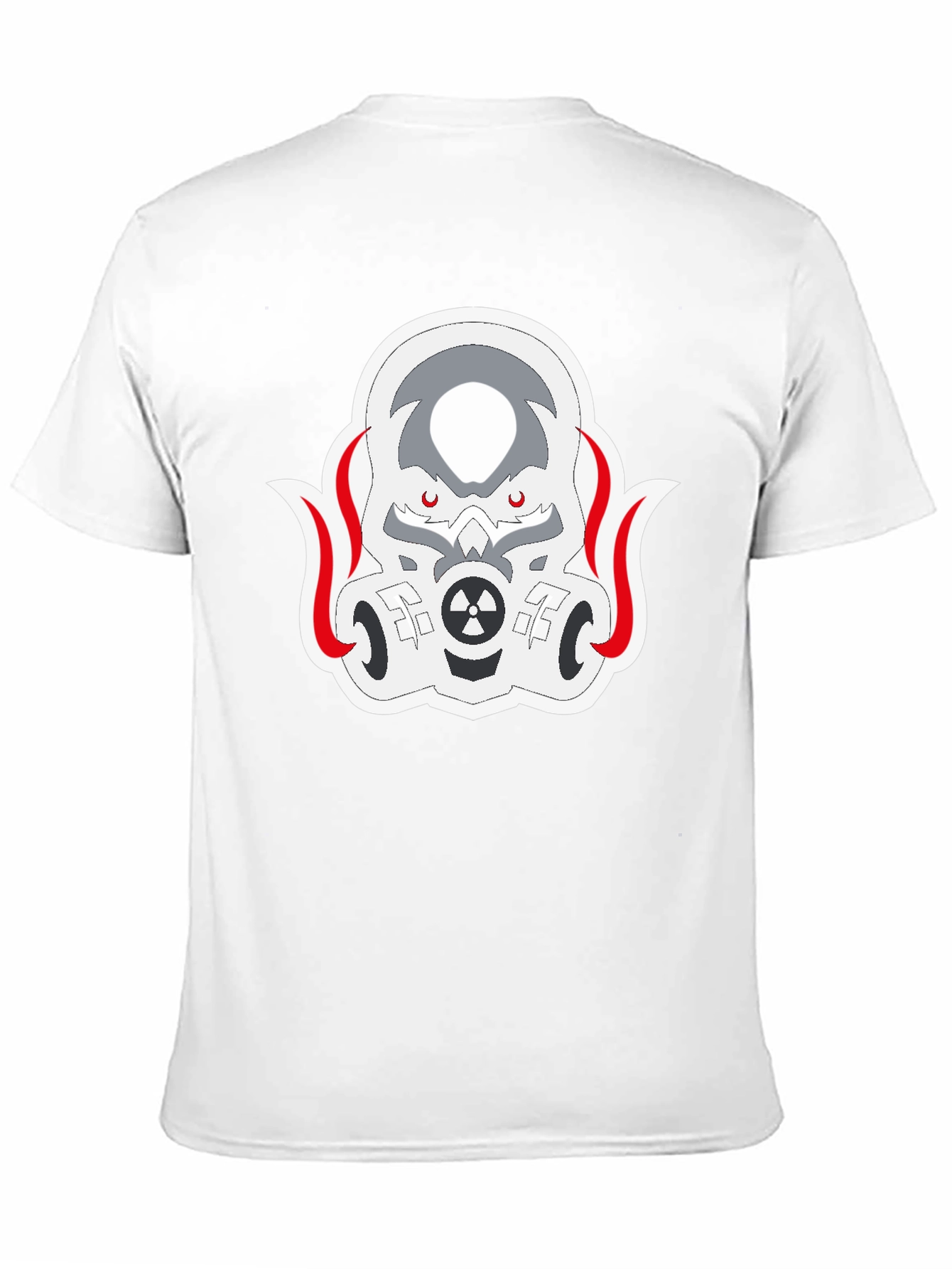Black T-Shirt with Toxic Mask Design
