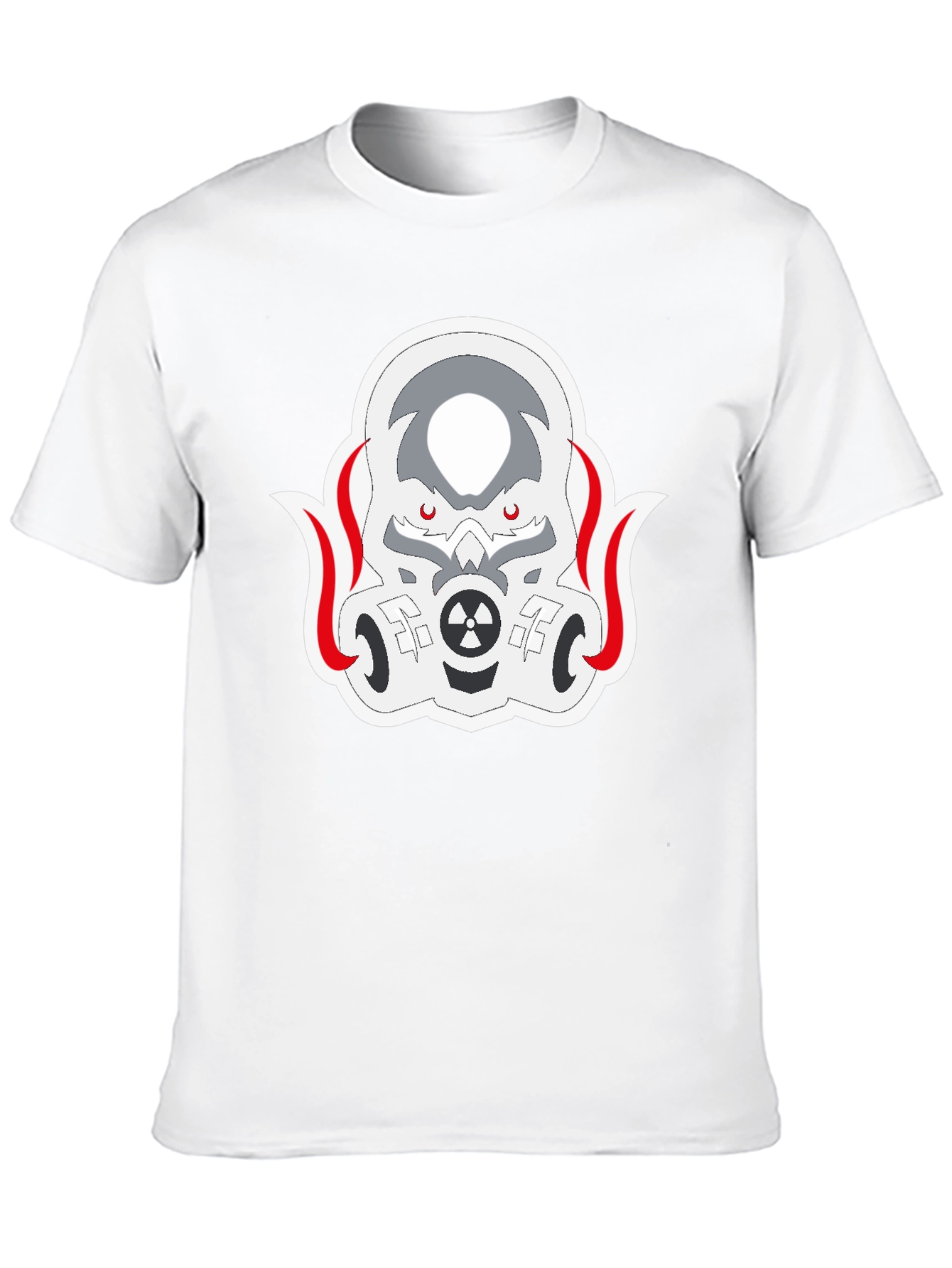 Black T-Shirt with Toxic Mask Design