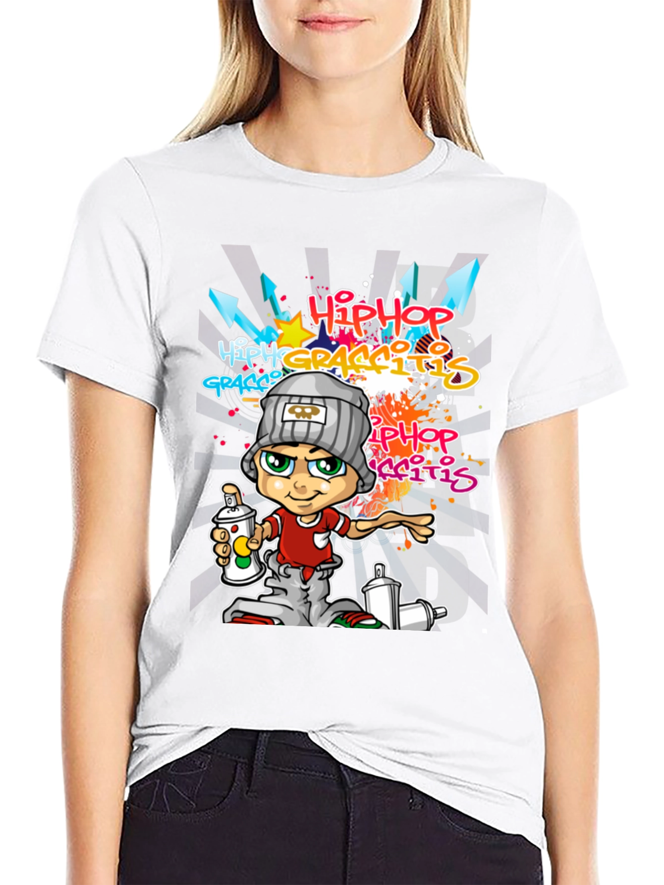 Hip Hop Graffiti Cartoon Tee