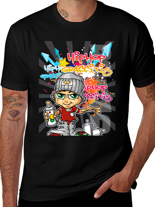 Hip Hop Graffiti Cartoon Tee