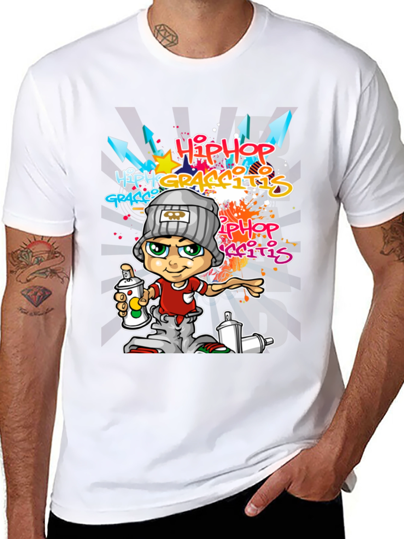 Hip Hop Graffiti Cartoon Tee