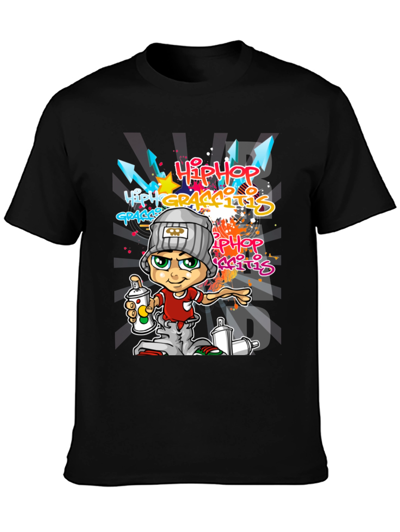 Hip Hop Graffiti Cartoon Tee