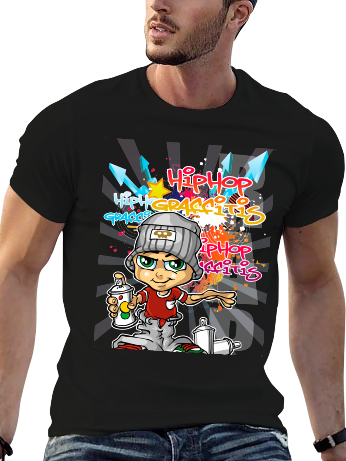 Hip Hop Graffiti Cartoon Tee
