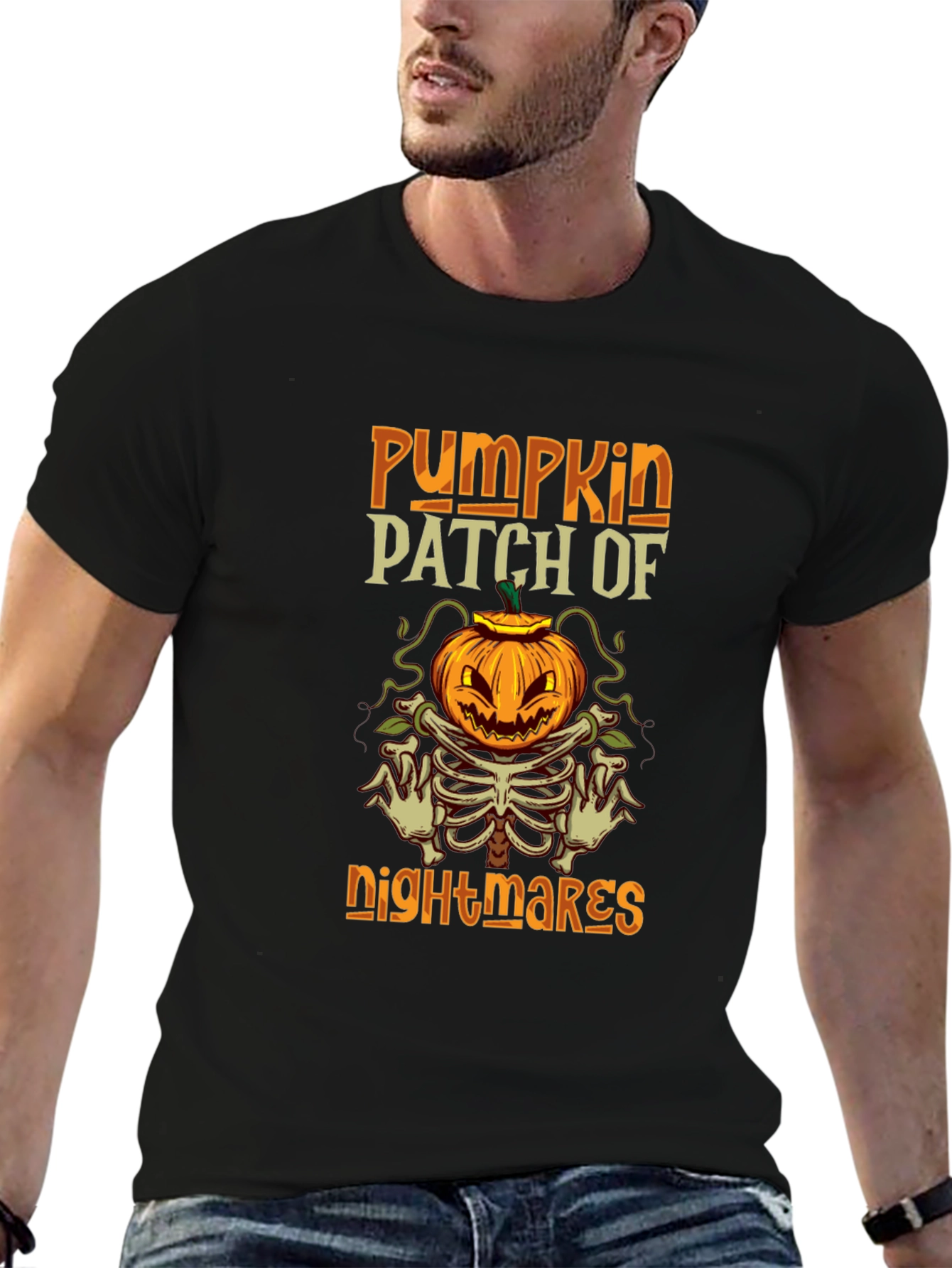 Pumpkin Patch of Nightmares Graphic T-Shirt - Halloween