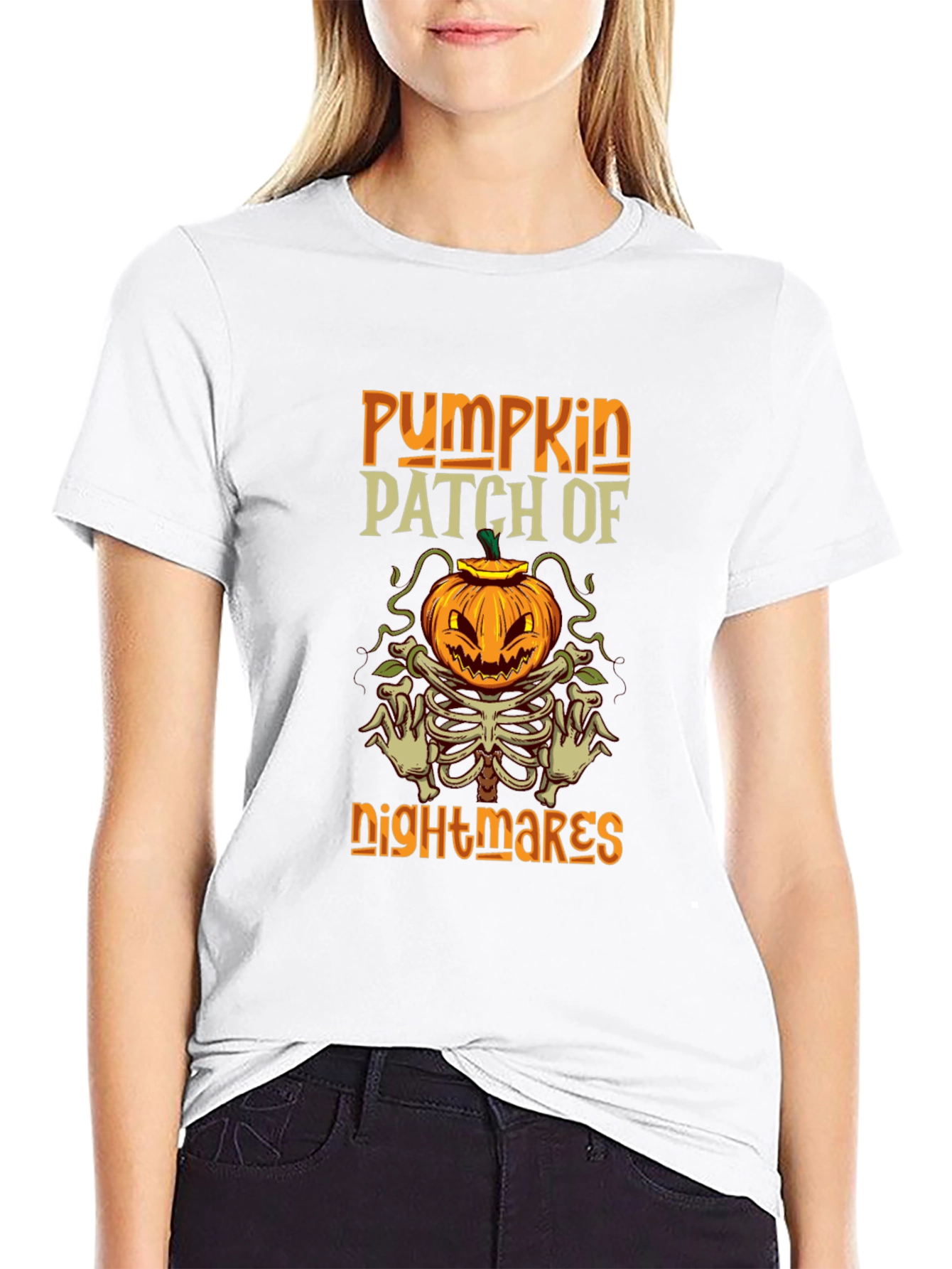 Pumpkin Patch of Nightmares Graphic T-Shirt - Halloween