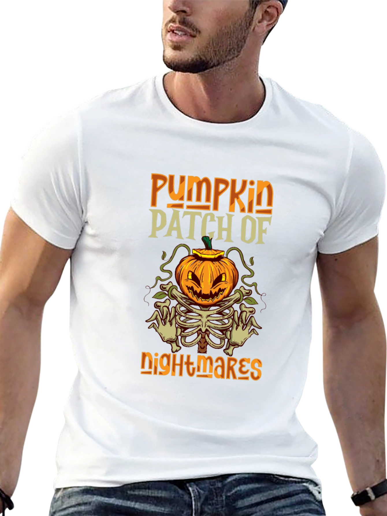 Pumpkin Patch of Nightmares Graphic T-Shirt - Halloween
