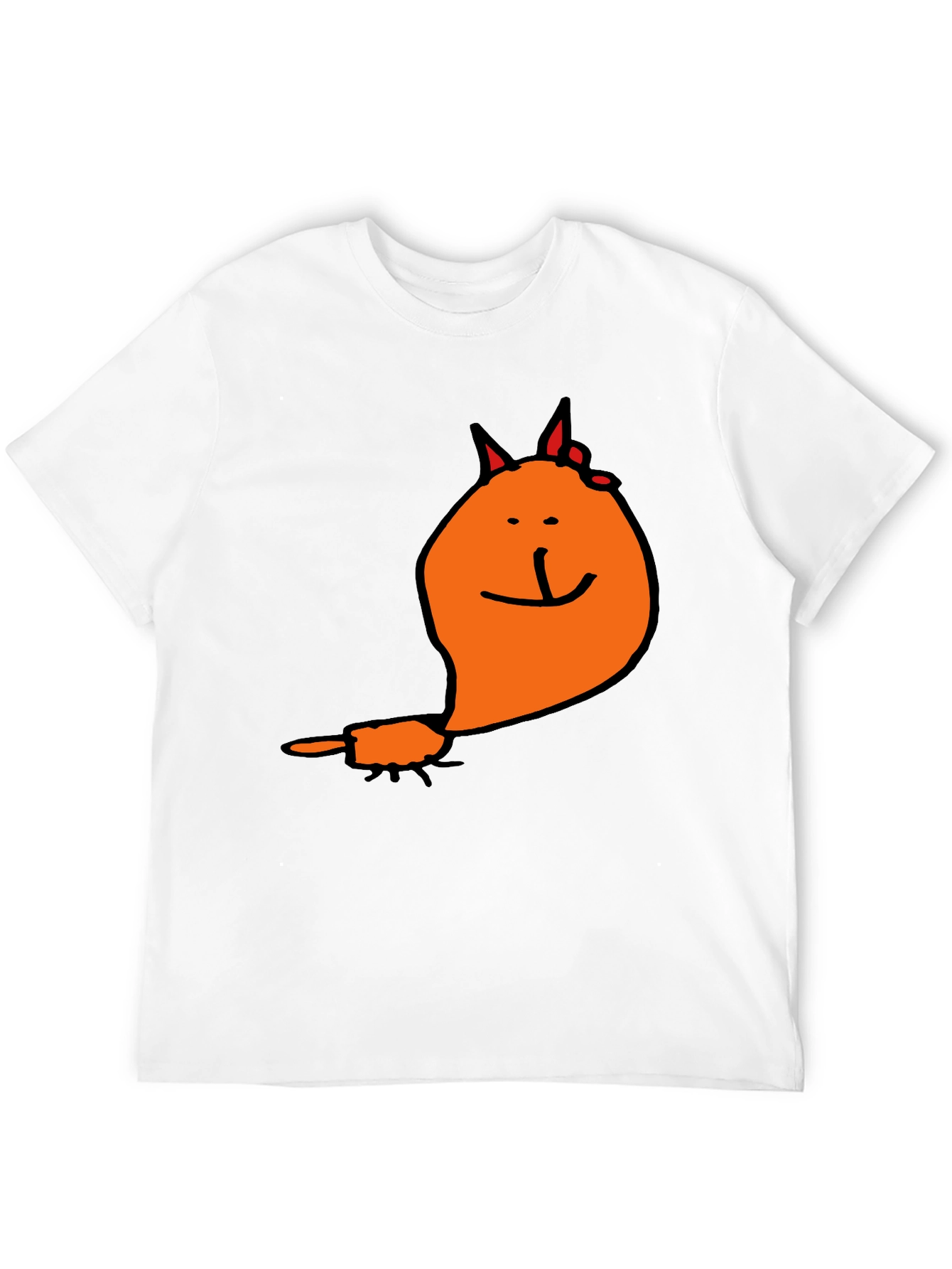 Funny Cat Graphic Tee - Black Casual T-Shirt