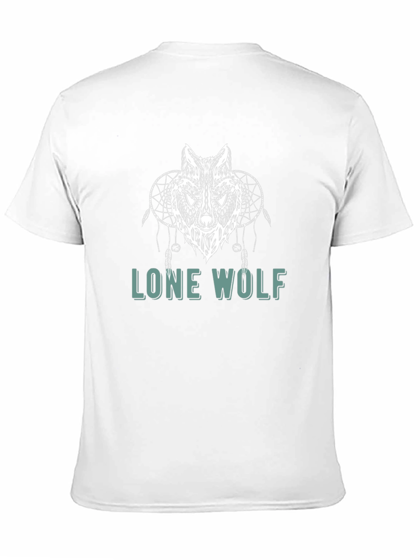 Lone Wolf Graphic Tee - Black Cotton T-Shirt
