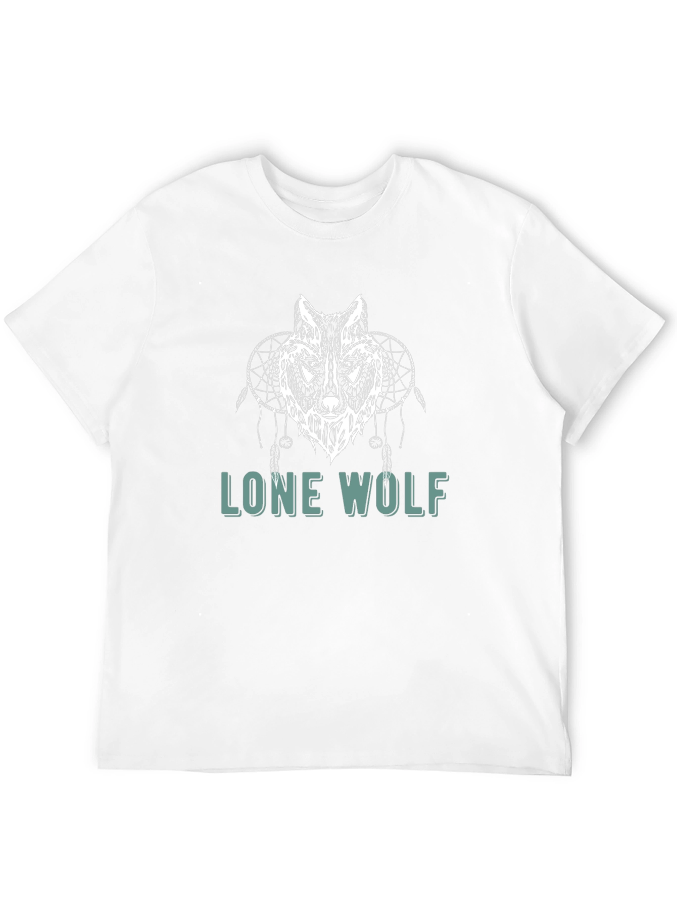 Lone Wolf Graphic Tee - Black Cotton T-Shirt