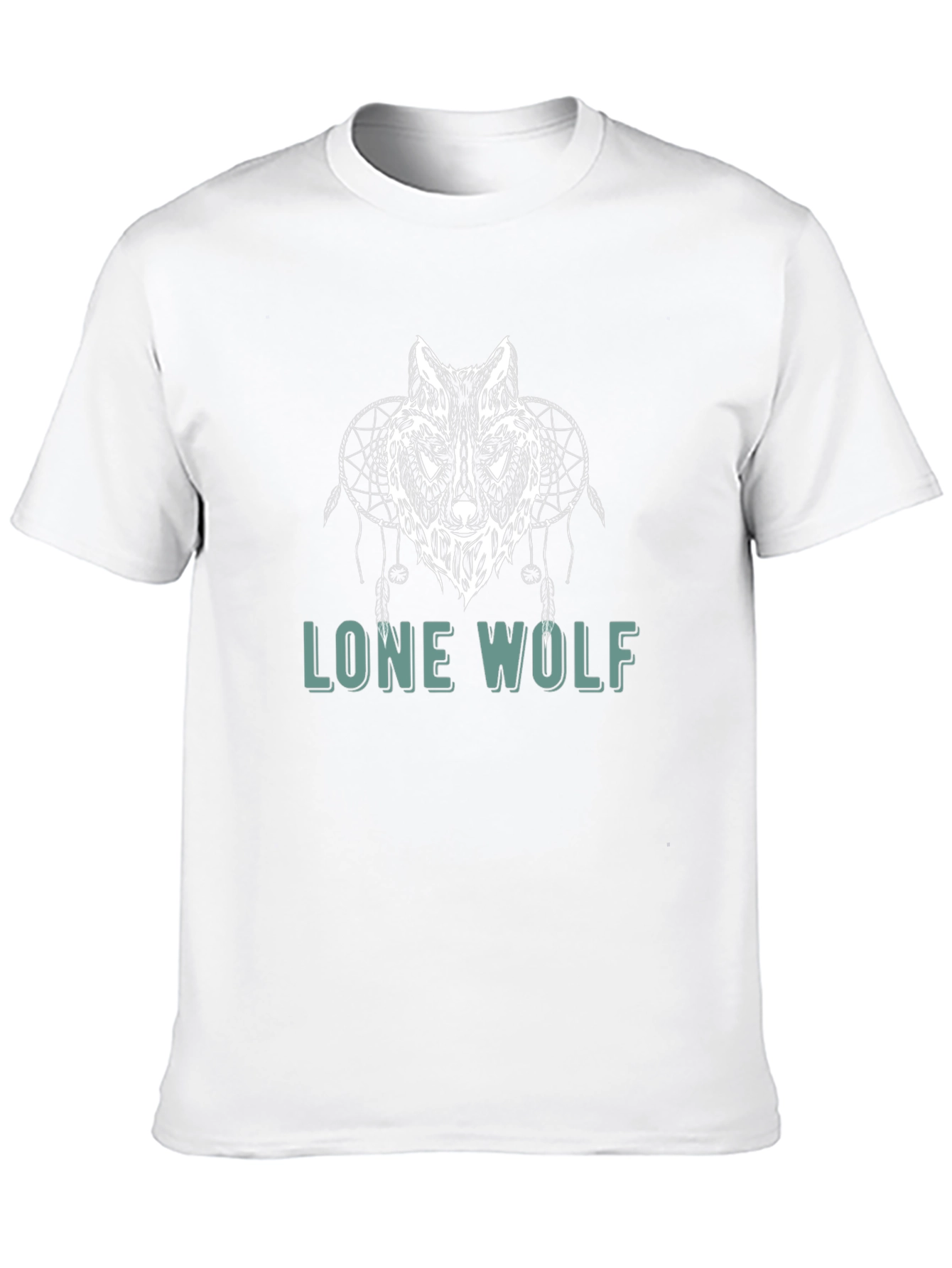 Lone Wolf Graphic Tee - Black Cotton T-Shirt