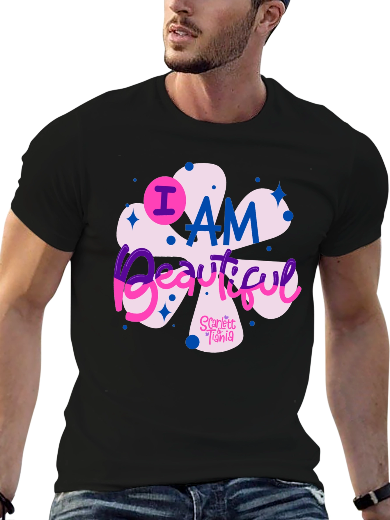 I AM Beautiful Black T-Shirt