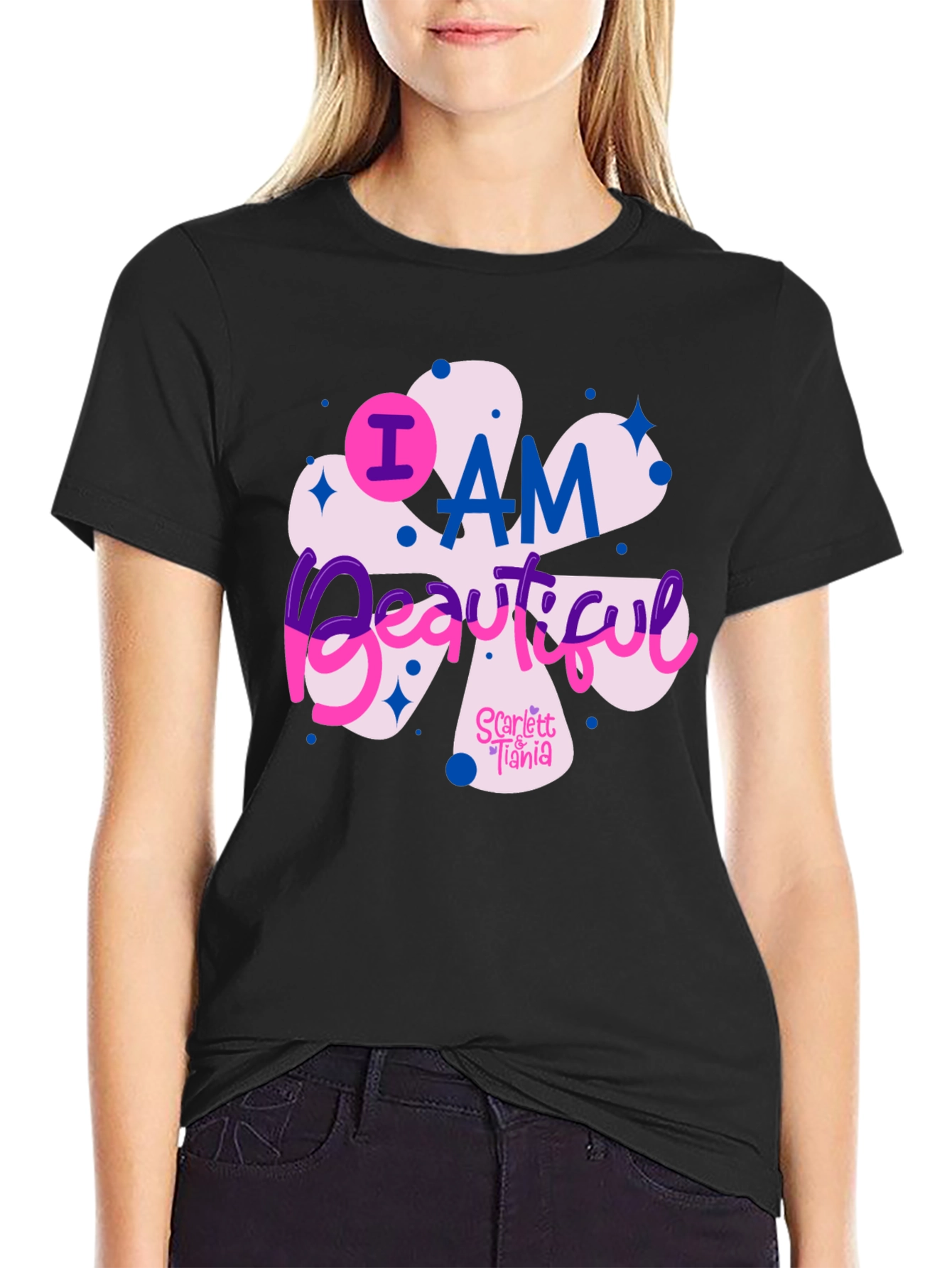I AM Beautiful Black T-Shirt
