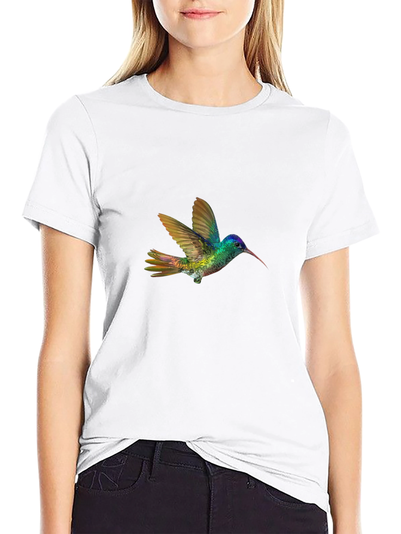 Hummingbird Graphic Black T-Shirt