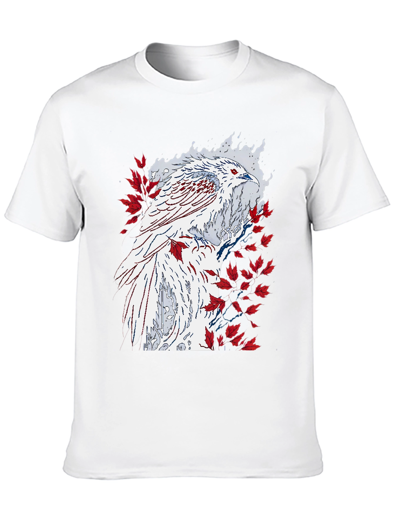 Phoenix Graphic Tee - Black Cotton T-Shirt