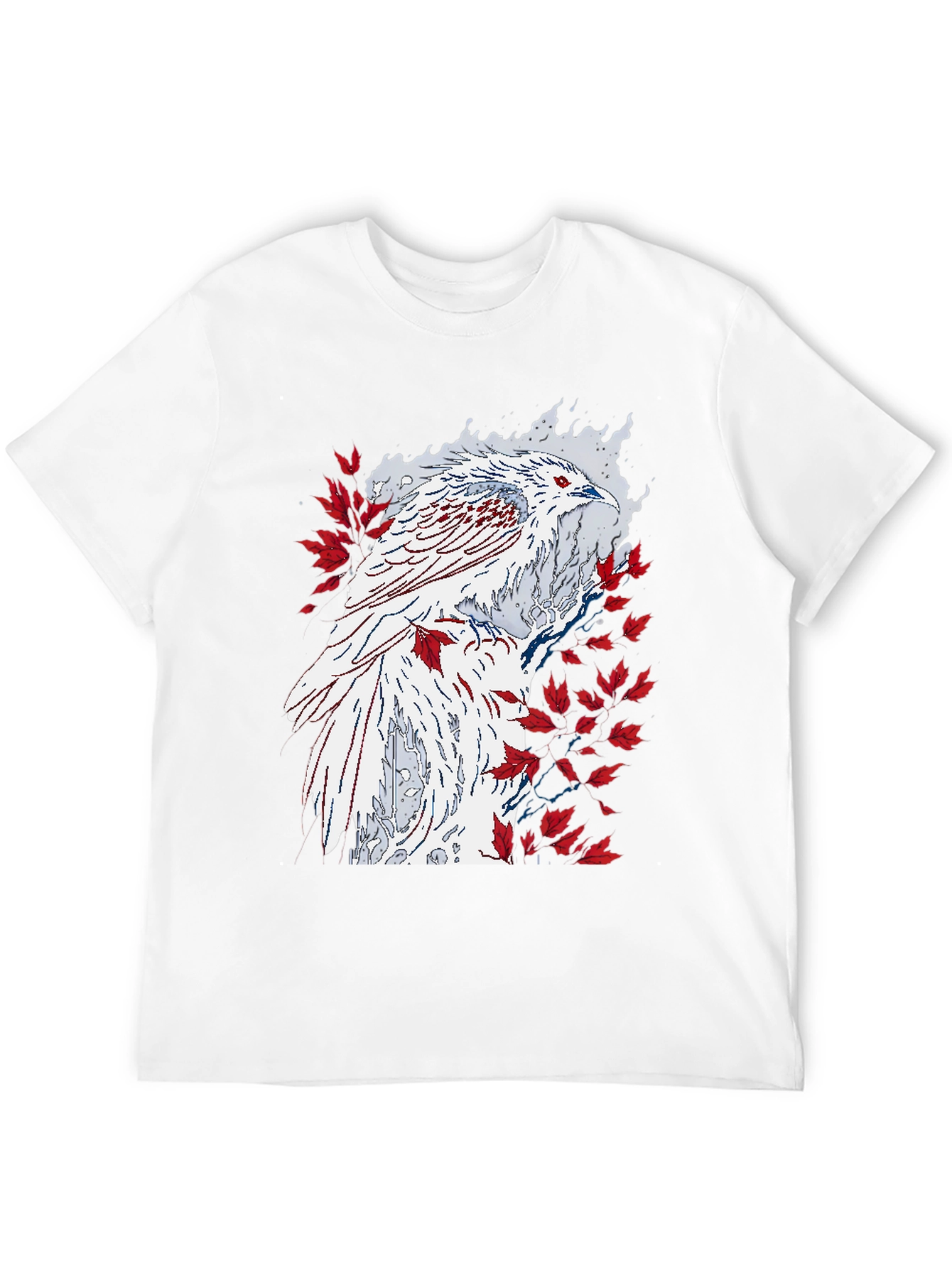 Phoenix Graphic Tee - Black Cotton T-Shirt