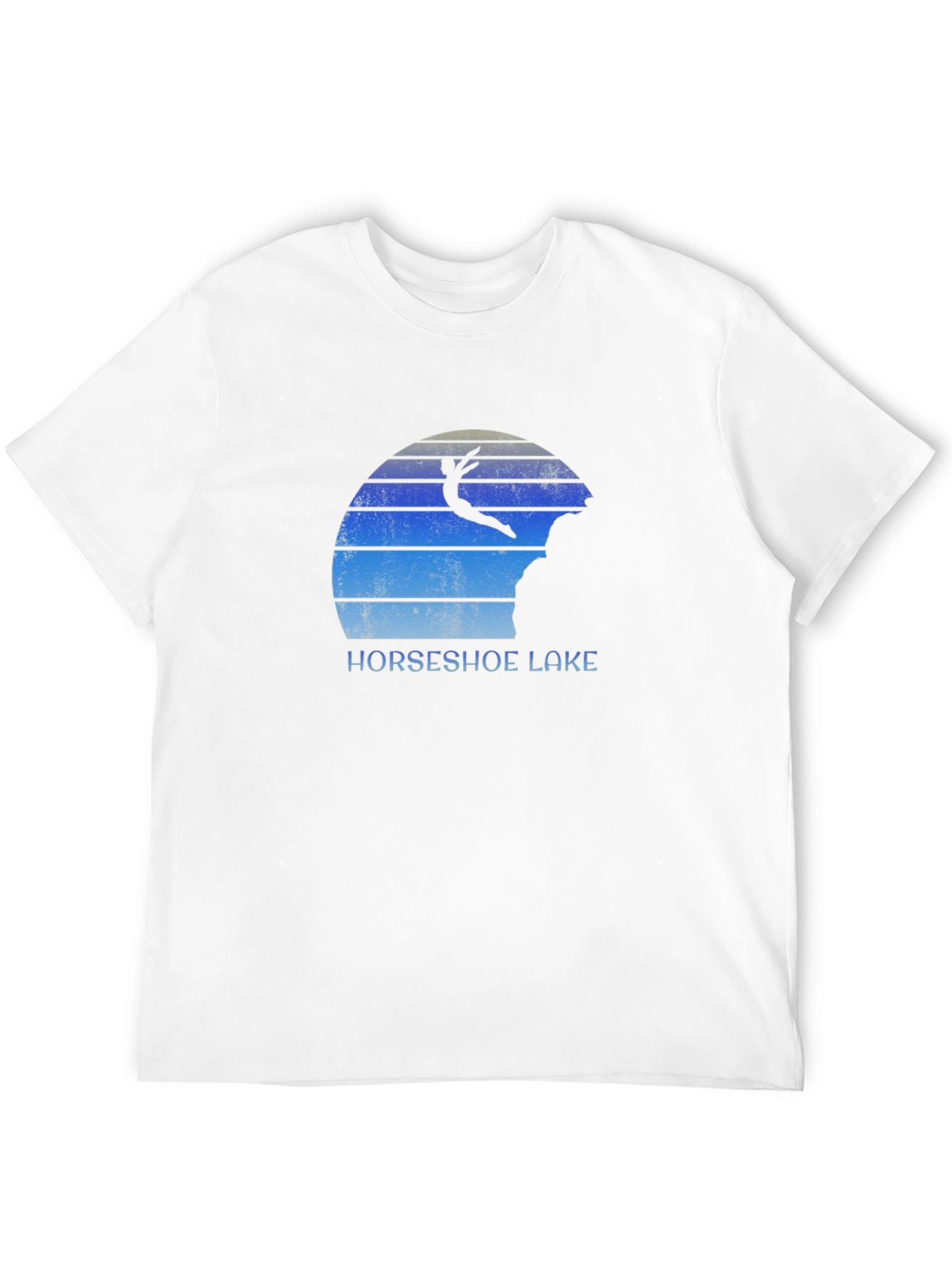 Horseshoe Lake Cliff Diver Black T-Shirt