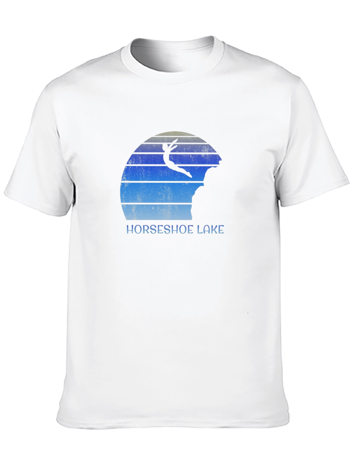Horseshoe Lake Cliff Diver Black T-Shirt