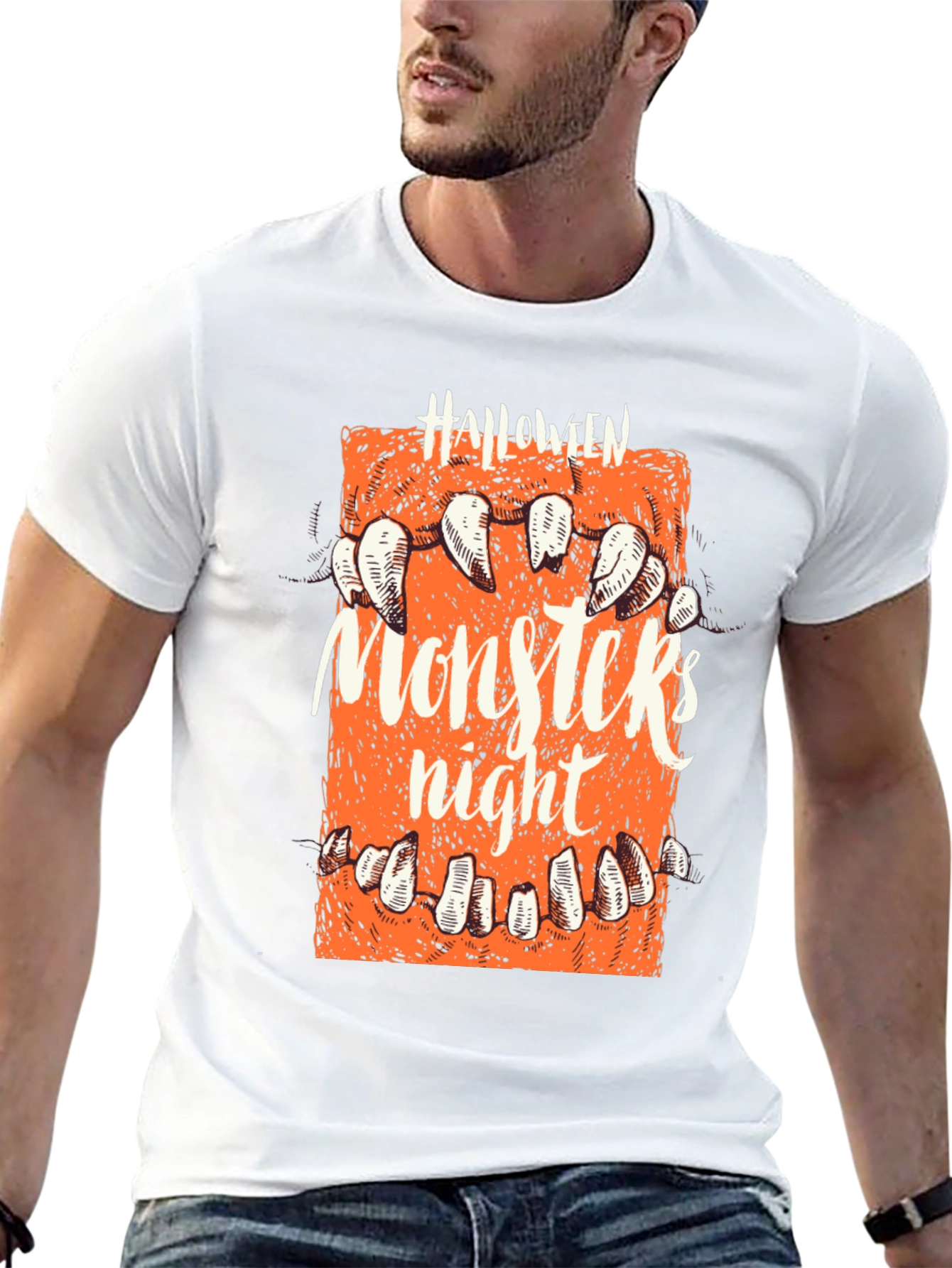 Halloween Monster Night Graphic Tee