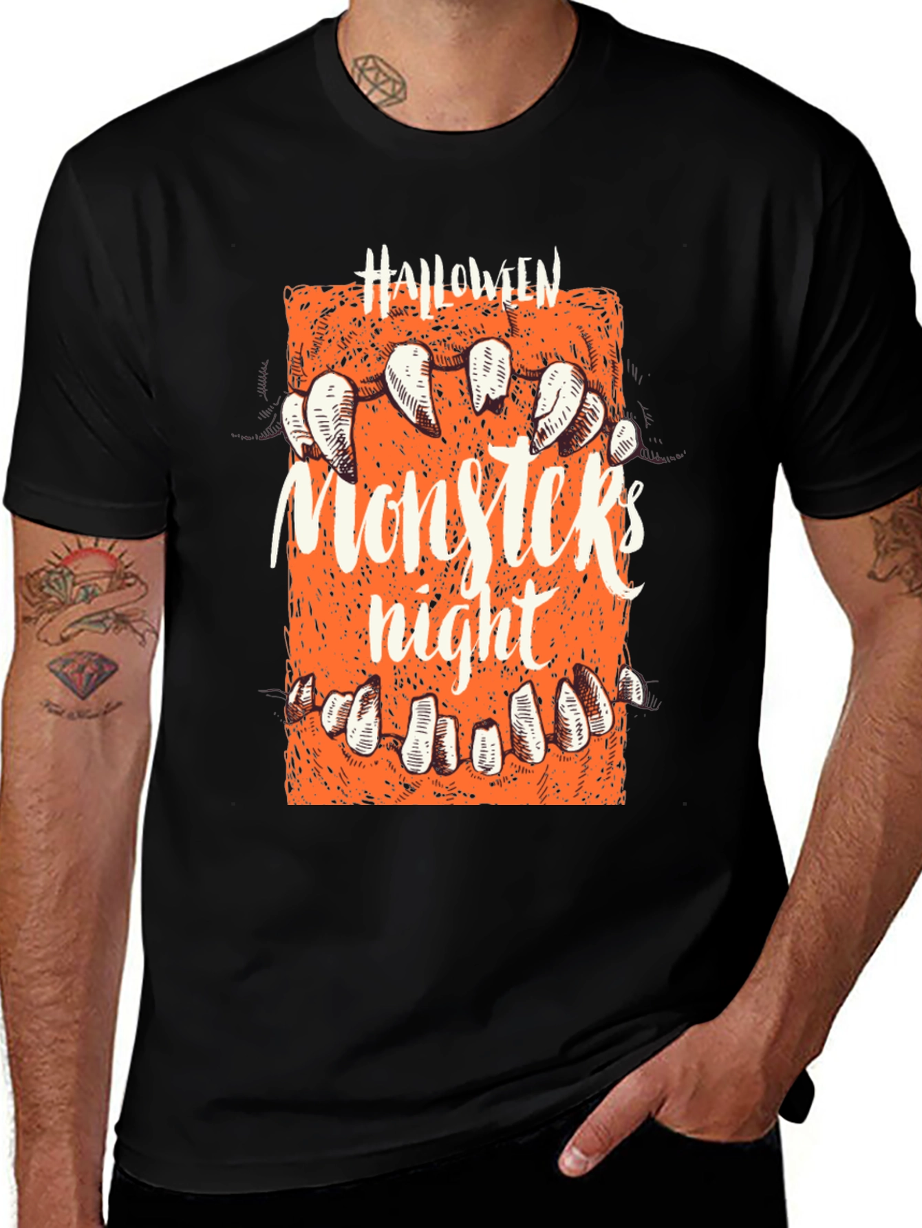 Halloween Monster Night Graphic Tee