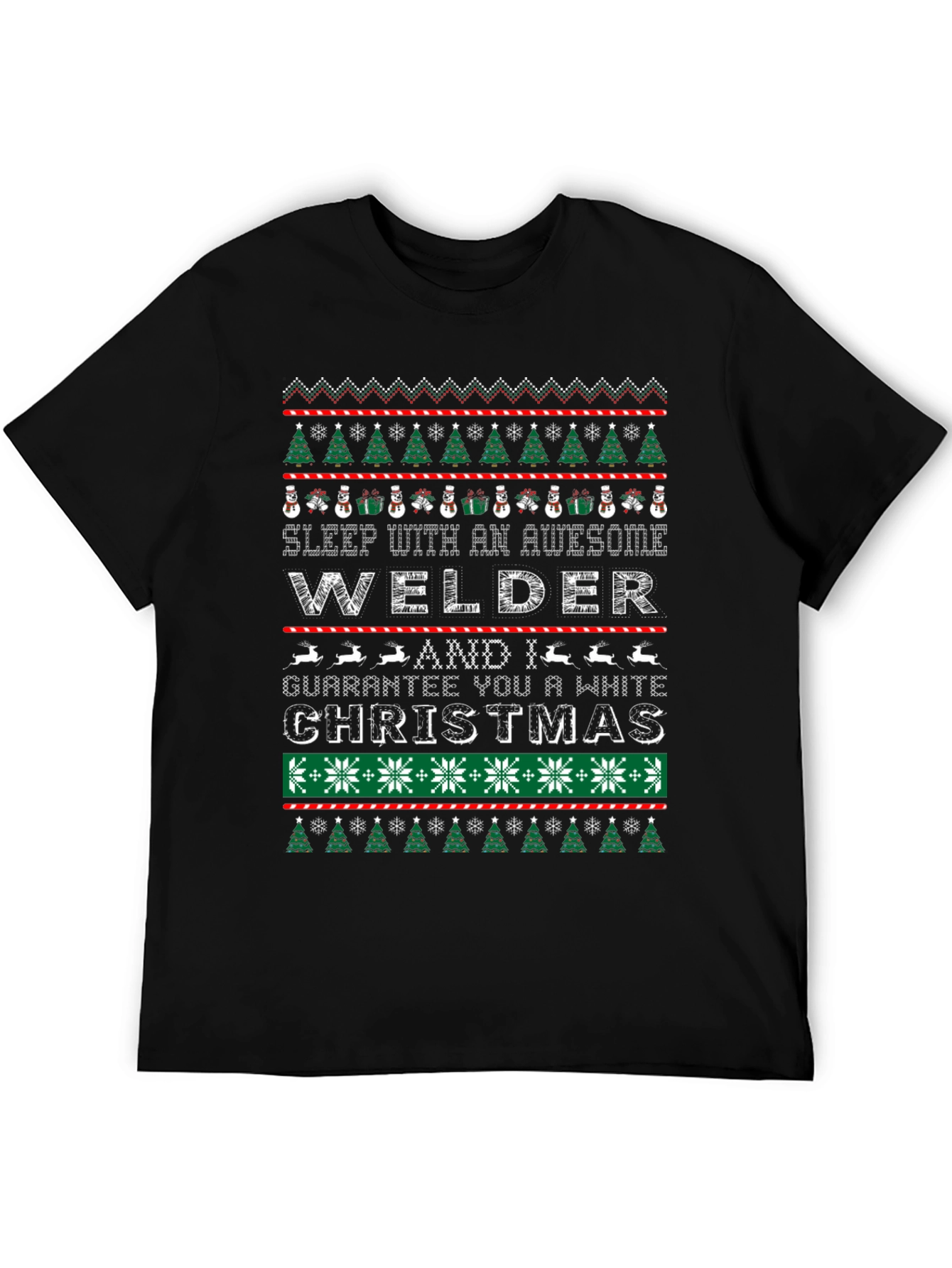 Awesome Welder Christmas Graphic Tee