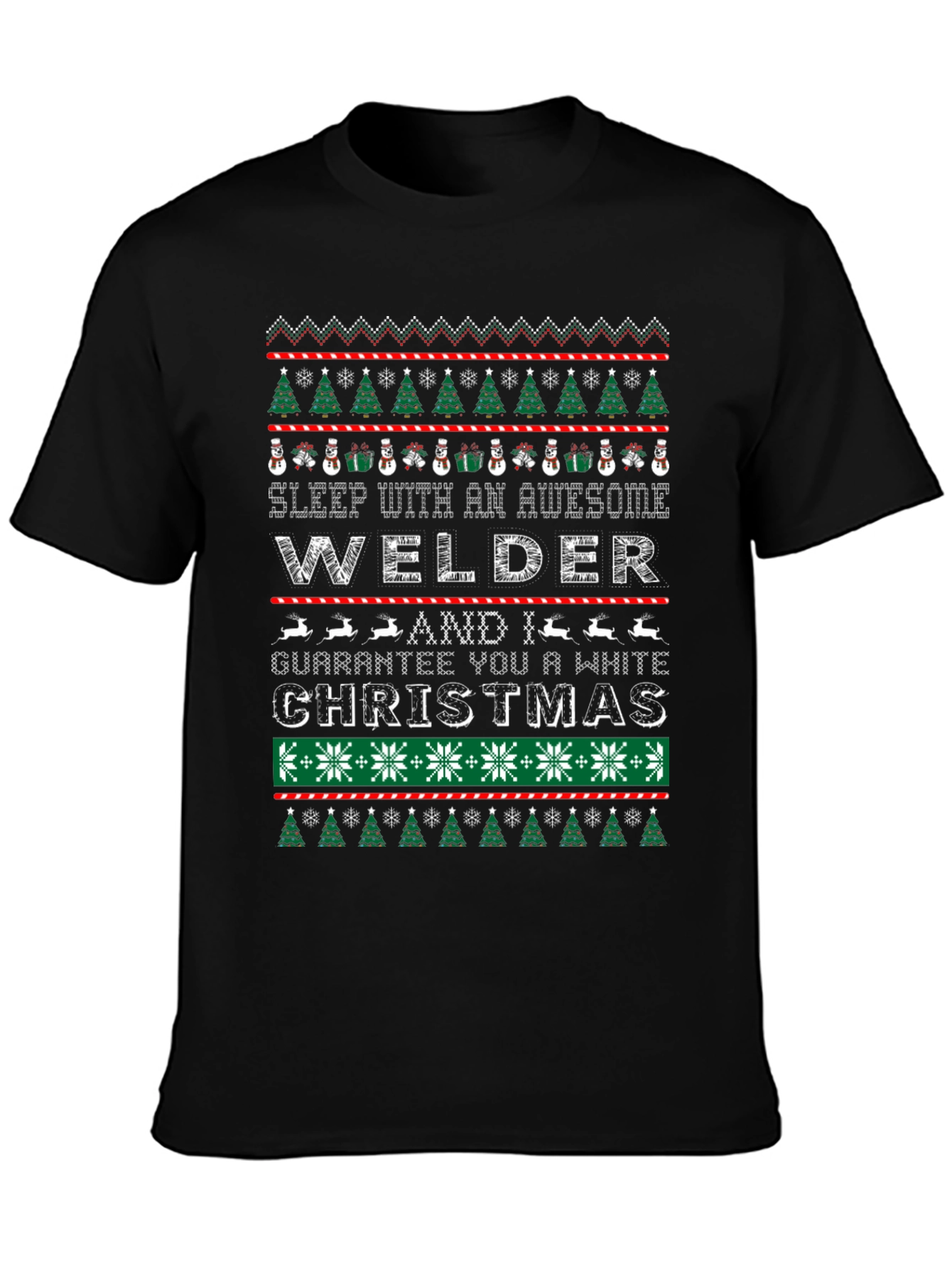 Awesome Welder Christmas Graphic Tee