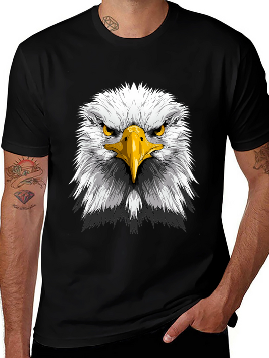 Eagle Head Graphic Tee - Patriotic Mens T-Shirt