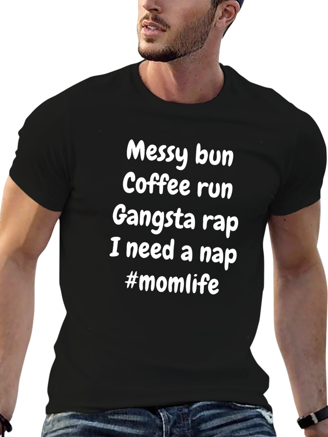 Mom Life Messy Bun Graphic Tee
