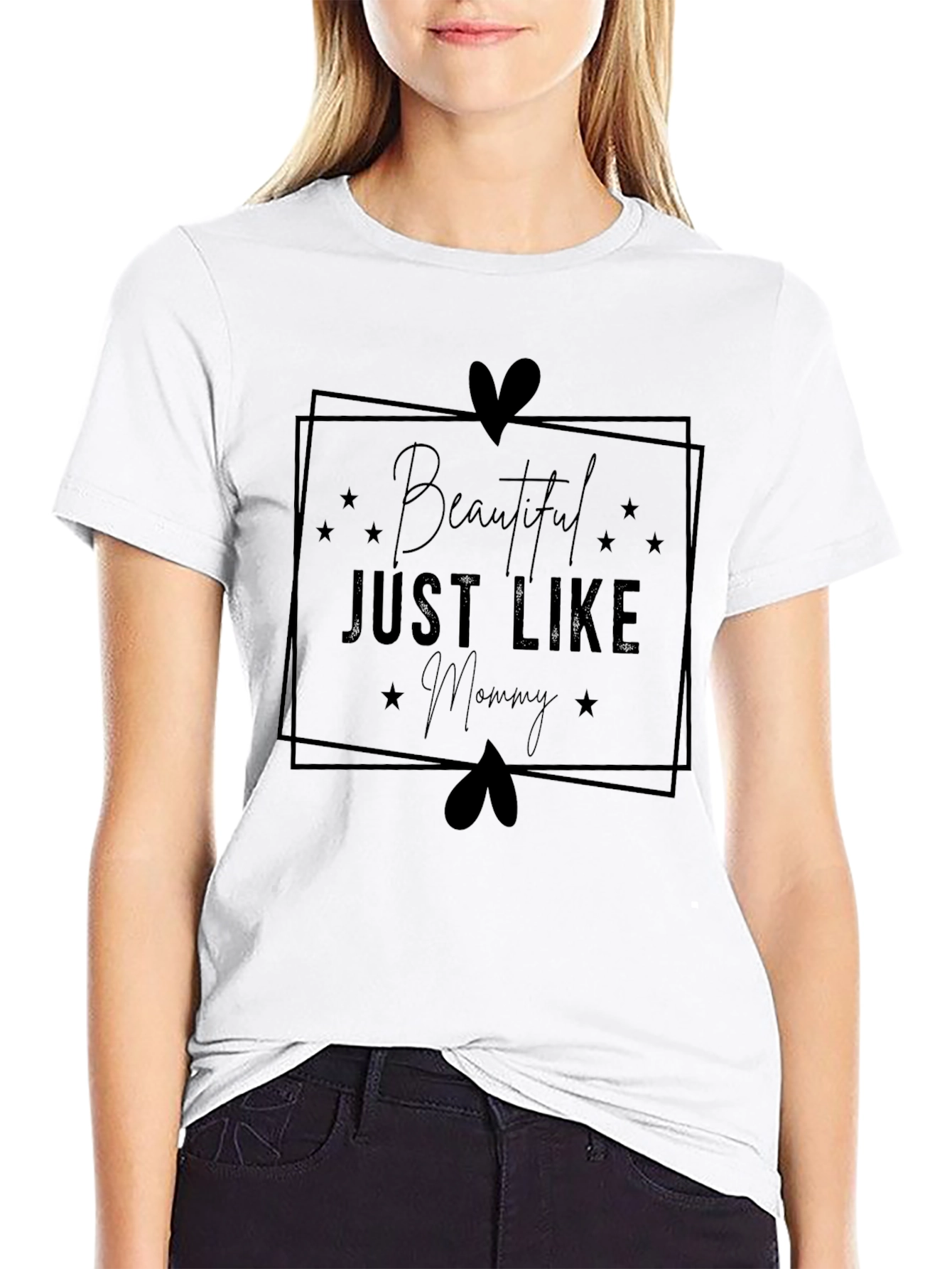 Beautiful Just Like Mommy Black T-Shirt
